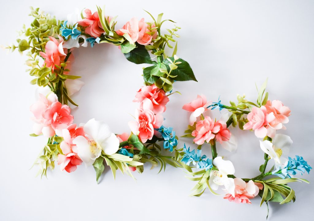 A Flower Crown With Fake Flowers