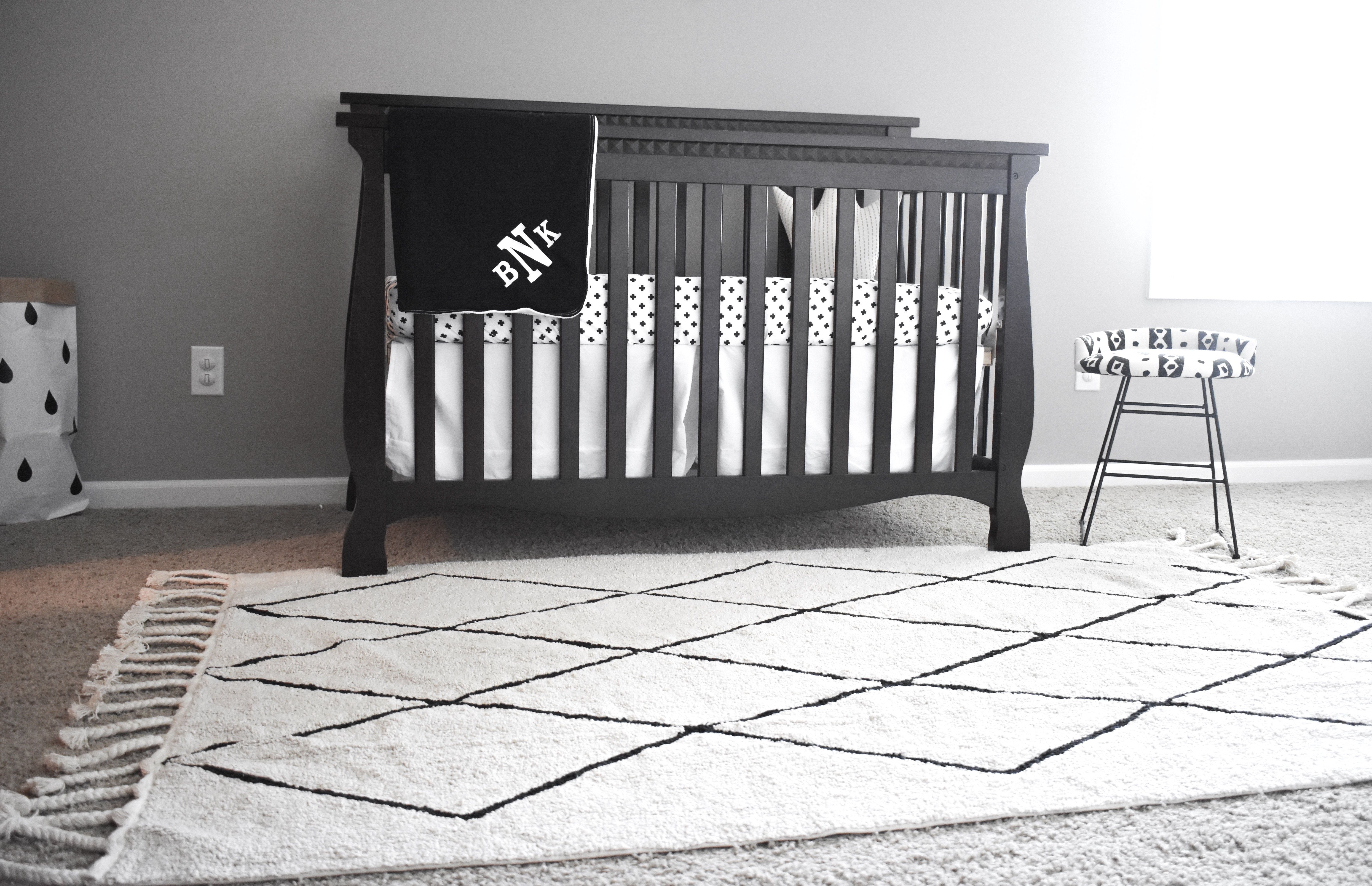 Monochrome Baby Girl Nursery