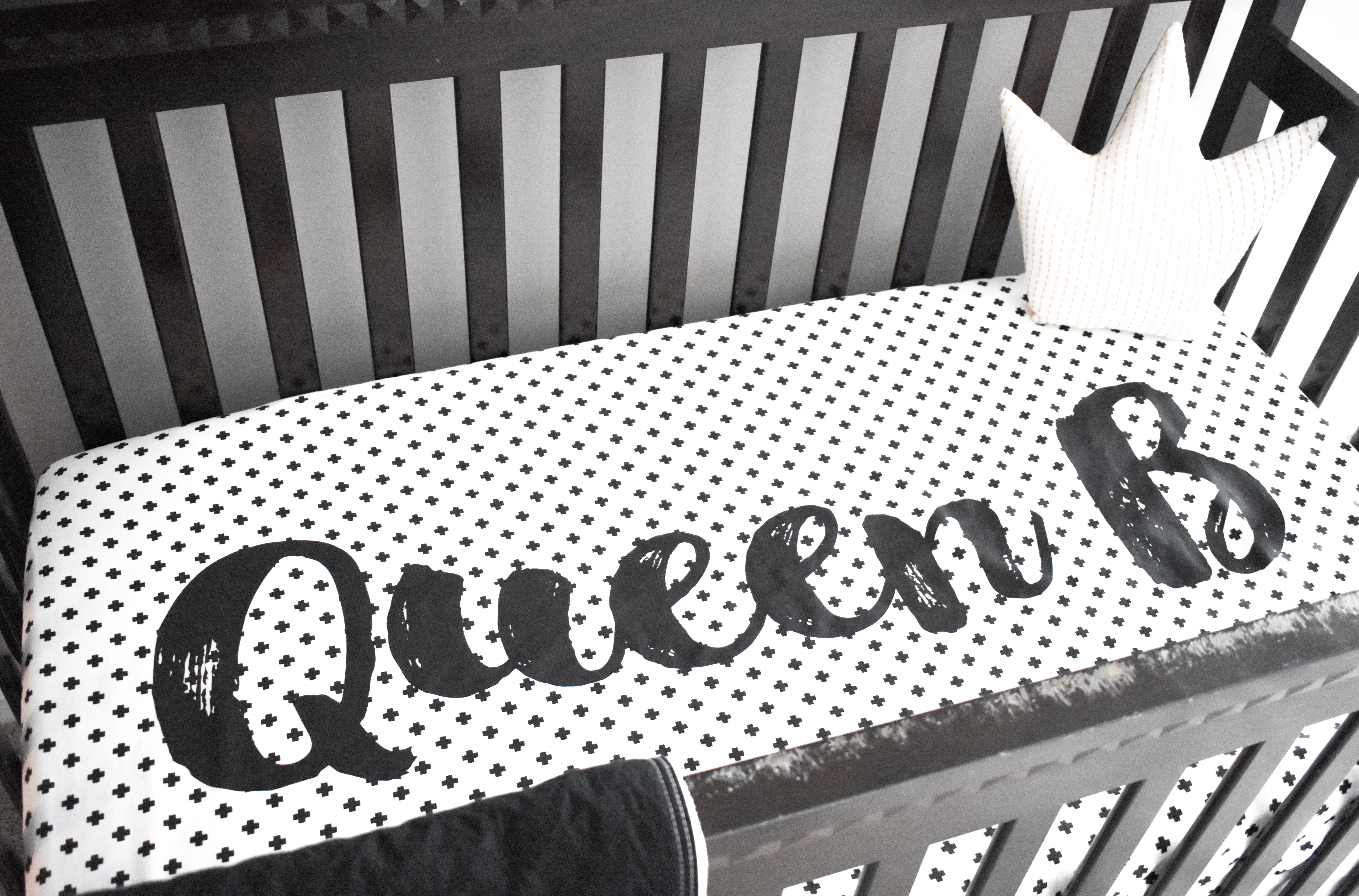 Monochrome Baby Girl Nursery