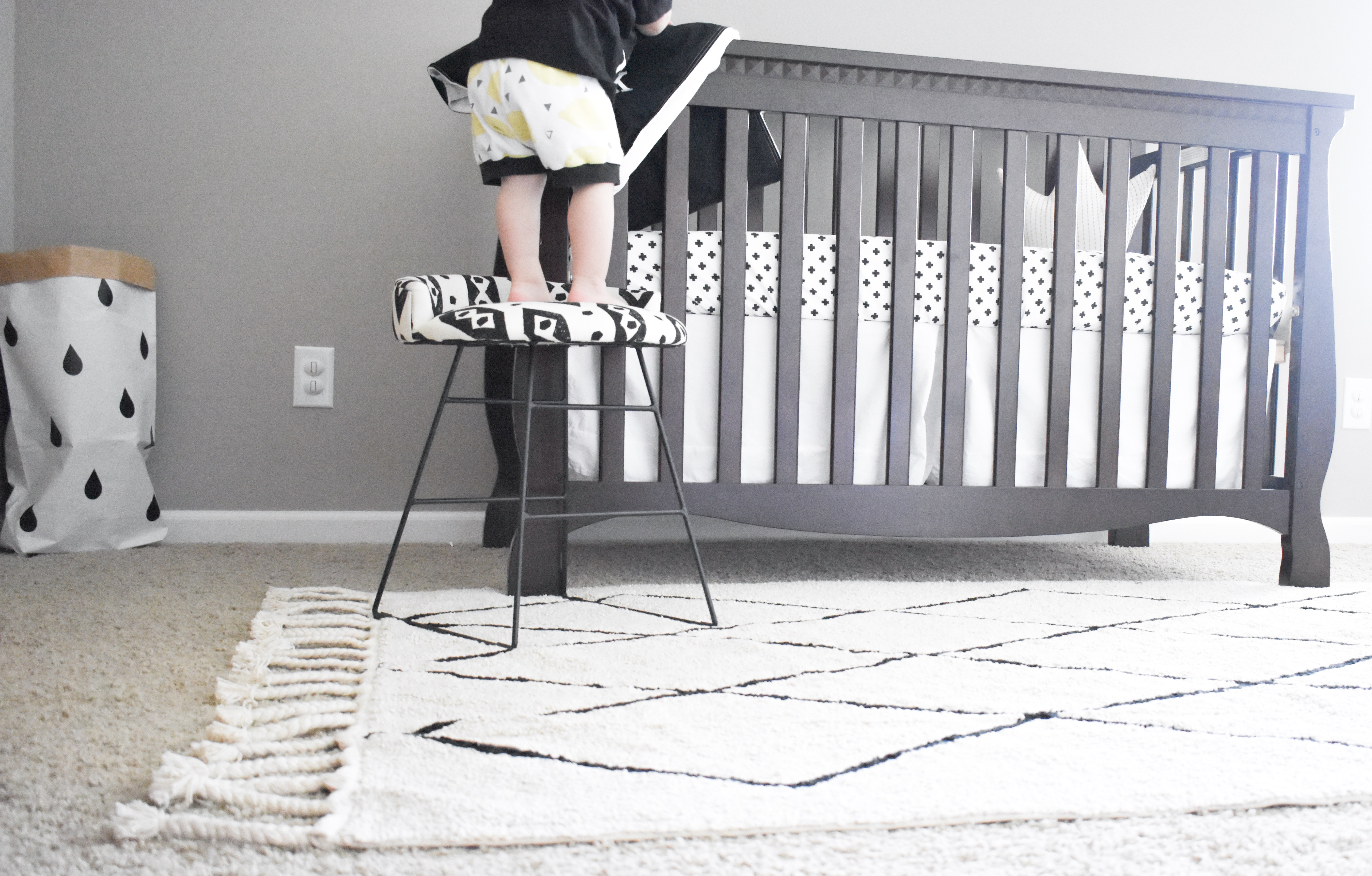 Monochrome Baby Girl Nursery