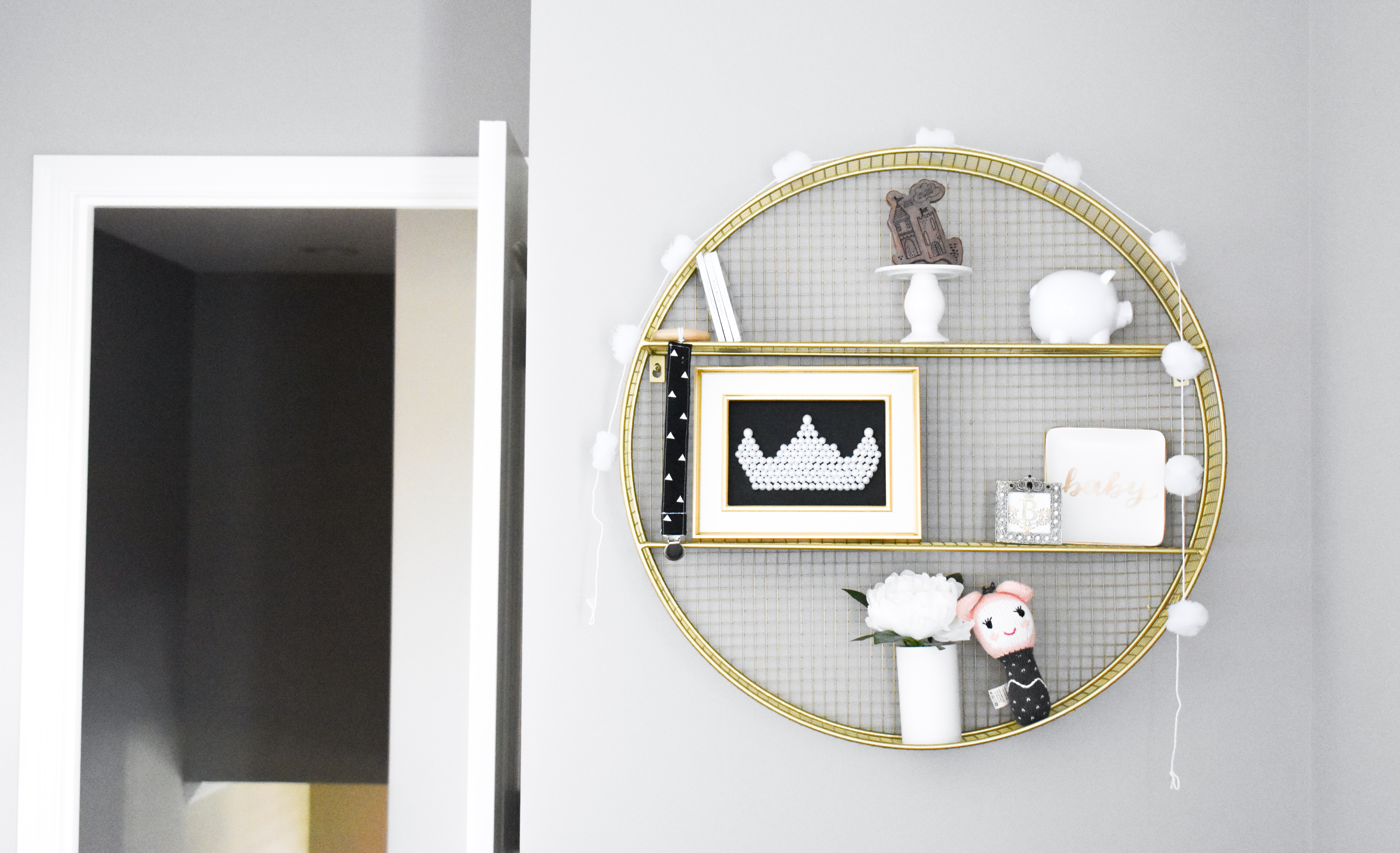 Monochrome Baby Girl Nursery