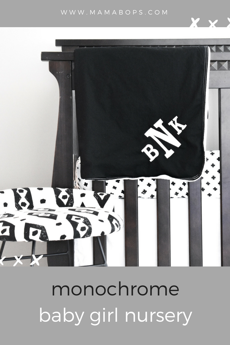 Monochrome Baby Girl Nursery