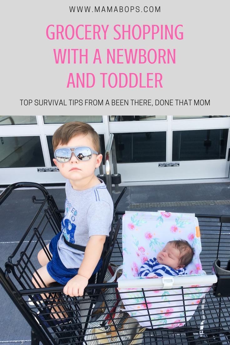 Grocery Shopping with a Newborn and Toddler