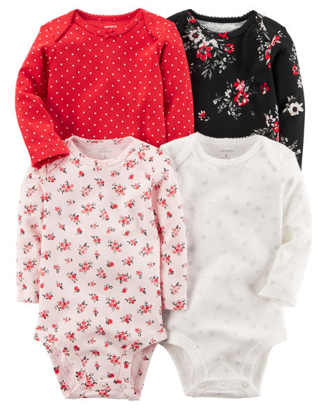 Carter's Baby Girl Holiday Bodysuits