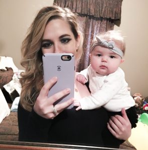 Mom and Baby Girl Mirror Selfie