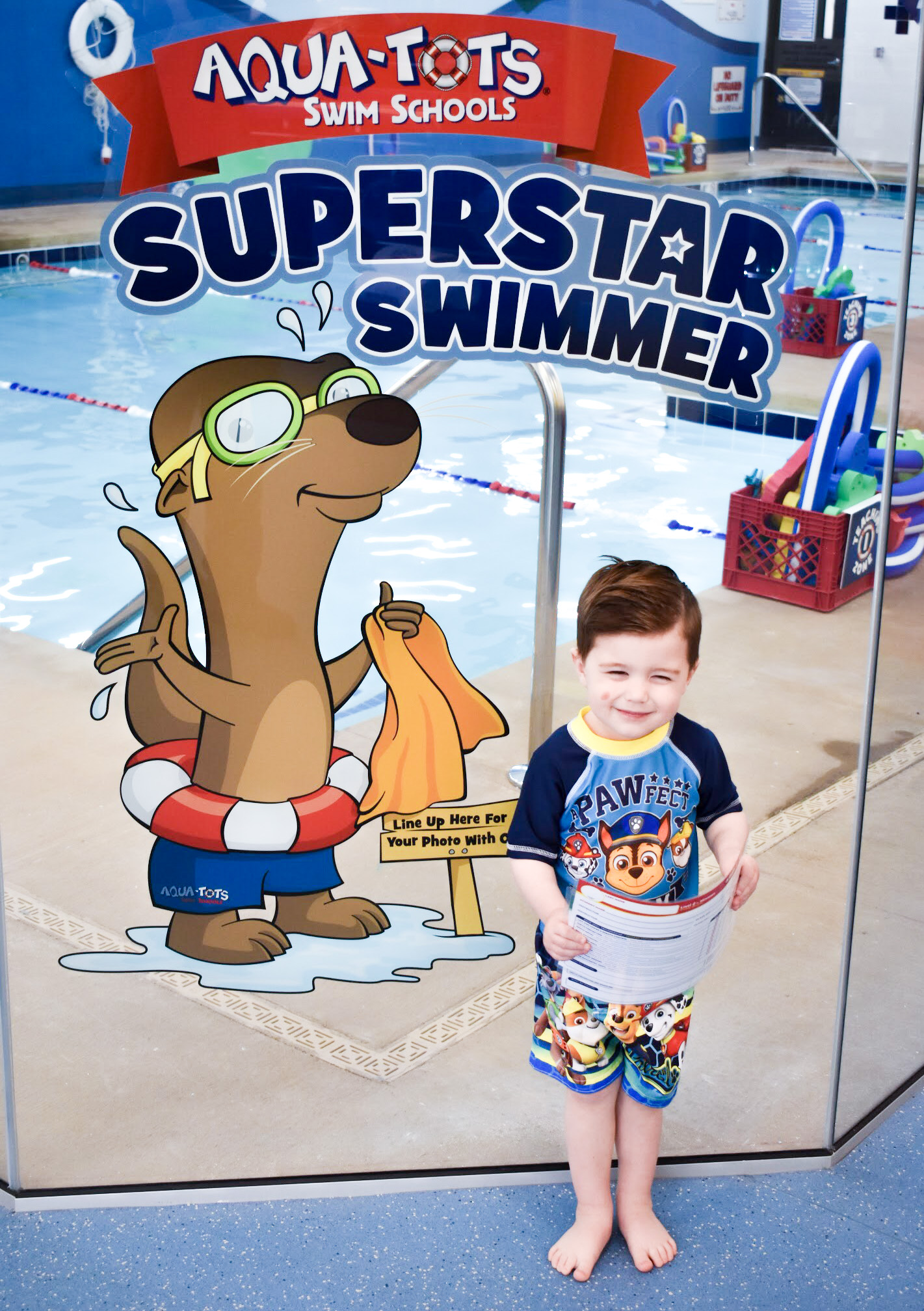 What to Expect at Baby Swim Lessons: Prepare yourself and your child for their first swim lesson with these tips! My infant and preschooler take lessons at Aqua-Tots Swim School in Olathe, KS. Here's what I learned from the pros about baby swim lessons and getting kids acclimated to the water!