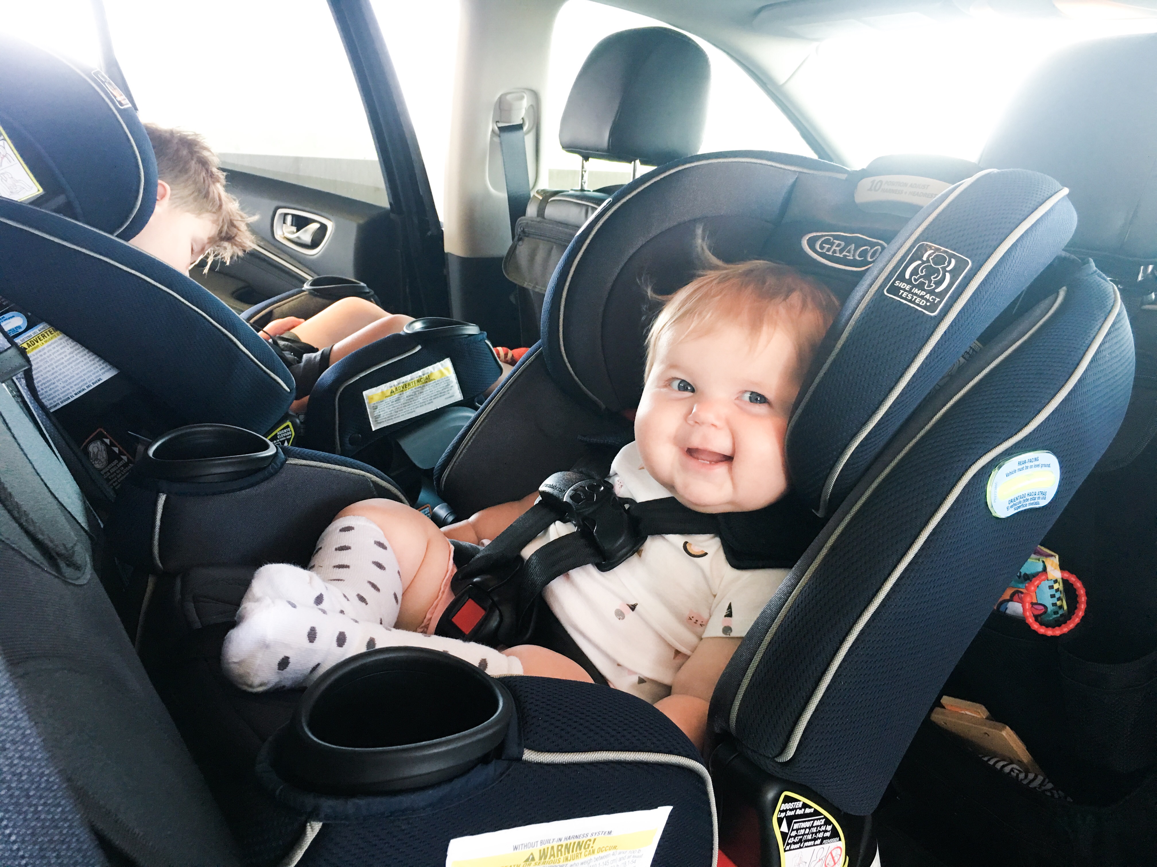 Protect Car from Kids: How to keep a new car nice with kids! As a mom of 2 little ones, keeping anything in good condition can be a challenge. Here are the strategies I'm using to protect my new car from kids while staying true to my own style. I'm keeping the car nice for me and making it comfortable for my babies with Graco 4Ever Extend2Fit Platinum car seats. Don't miss my Graco 4Ever car seat review!