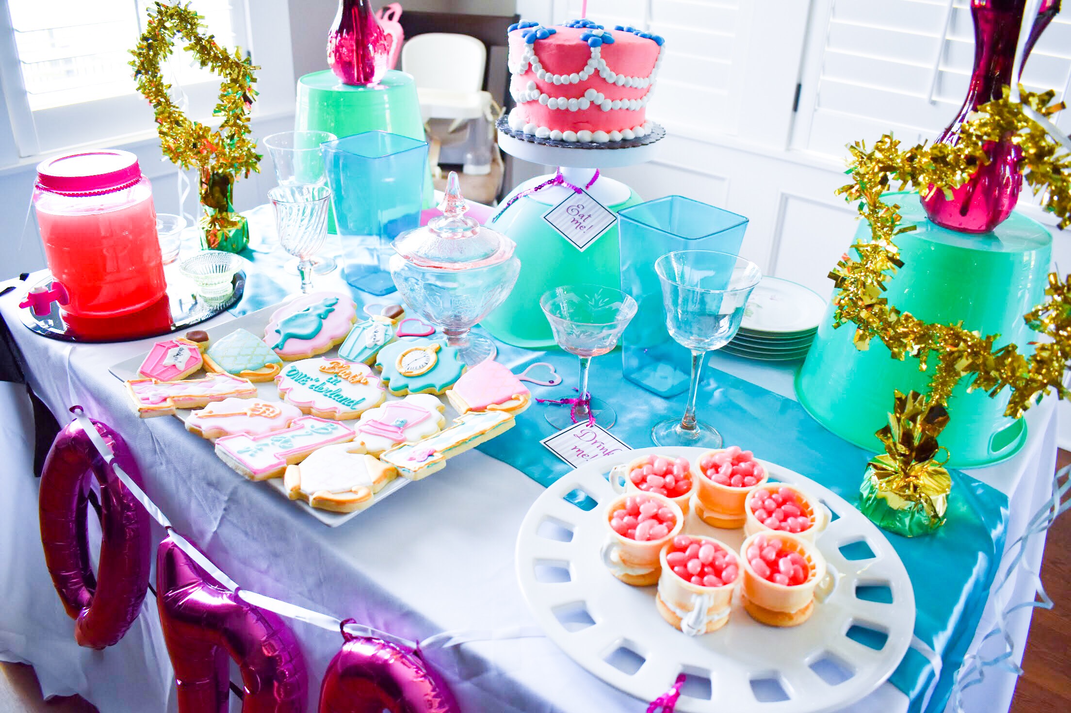 Alice in ONEderland Birthday Party - First Birthday Party • COVET