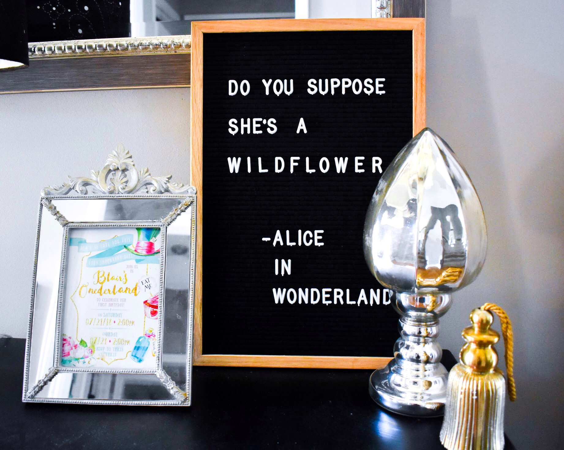 Alice in ONEderland Birthday Party - Alice in ONEderland First Birthday Party - Alice in Wonderland Birthday Party - Alice in Wonderland First Birthday Party - Inspiration, Decor, Ideas, Inspo, Decorations, Smash Cake, Cookies, Dessert Table, Desserts, Quotes, Photos, and more for your Alice in ONEderland themed First Birthday Party, one of the cutest first birthday party themes for girls I've ever seen! #AliceinWonderland #AliceinONEderland #BirthdayParty #FirstBirthday #PartyIdeas