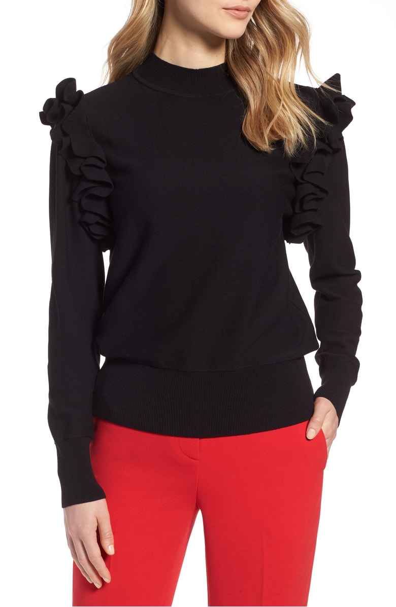 Halogen Detachable Sleeve Sweater • COVET by tricia