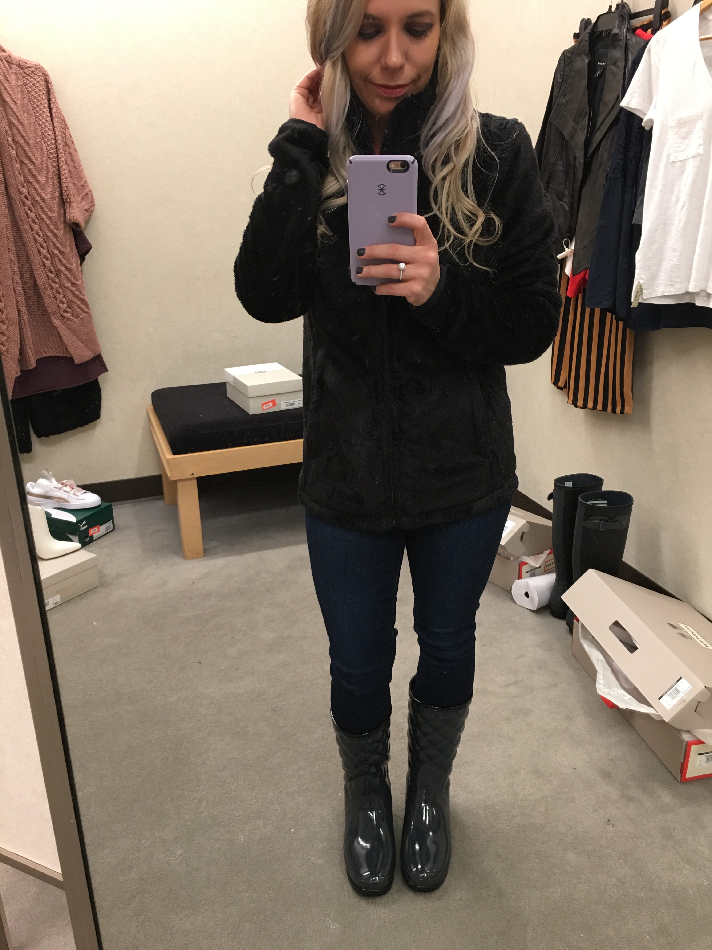 Nordstrom Anniversary Sale 2018 Try On Session Petite Fashion Blogger NSALE - Fashion Blogger COVET by tricia showcases top picks from the 2018 Nordstrom Anniversary Sale. This NSALE try on session shows how top NSALE picks look on petite build. Nordstrom Anniversary Sale Dressing Room Diaries include top picks like Hunter boots, Paige denim, cardigan, moto jackets, and more. #NSALE #Nordstrom #NordstromAnniversarySale #NSALE2018 #NordyGirl #WomensFashion #WomensStyle #FashionBlogger #StyleBlogger #KansasCity