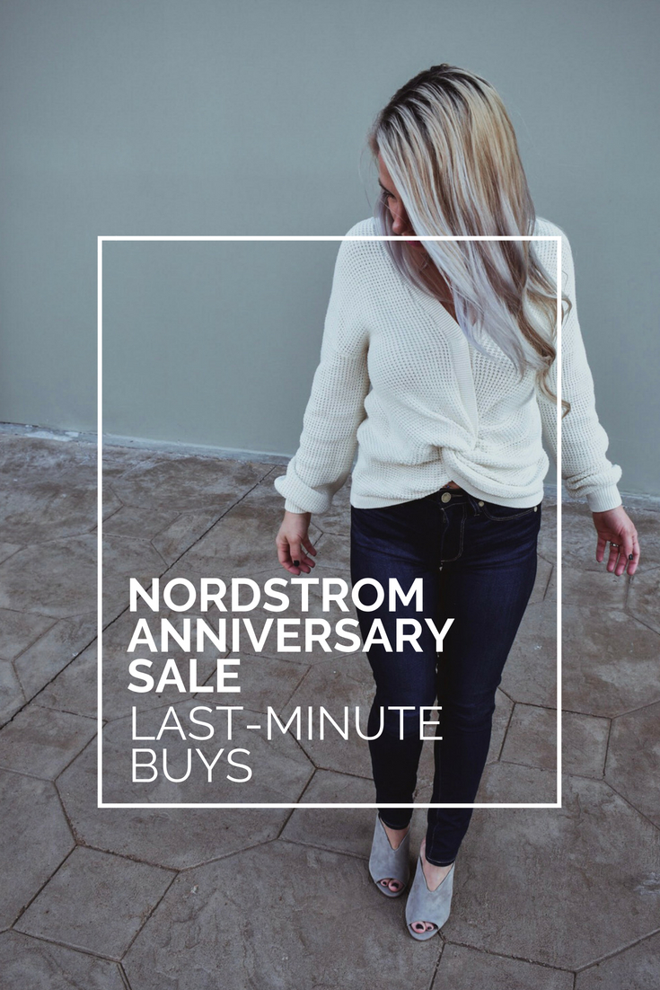 When does the Nordstrom Anniversary Sale end -- NSALE 2018 End Date. If you're wondering "When does the Nordstrom Anniversary Sale end?" in 2018, here's the info you need and a round-up of the last-minute Nordstrom Anniversary Sale deals you don't want to miss. The best Nordstrom Anniversary Sale picks for the last week of the NSALE 2018. #NSALE #NSALE2018 #Nordstrom #NordstromAnniversarySale #Fashion #Style #FashionBlogger #StyleBlogger