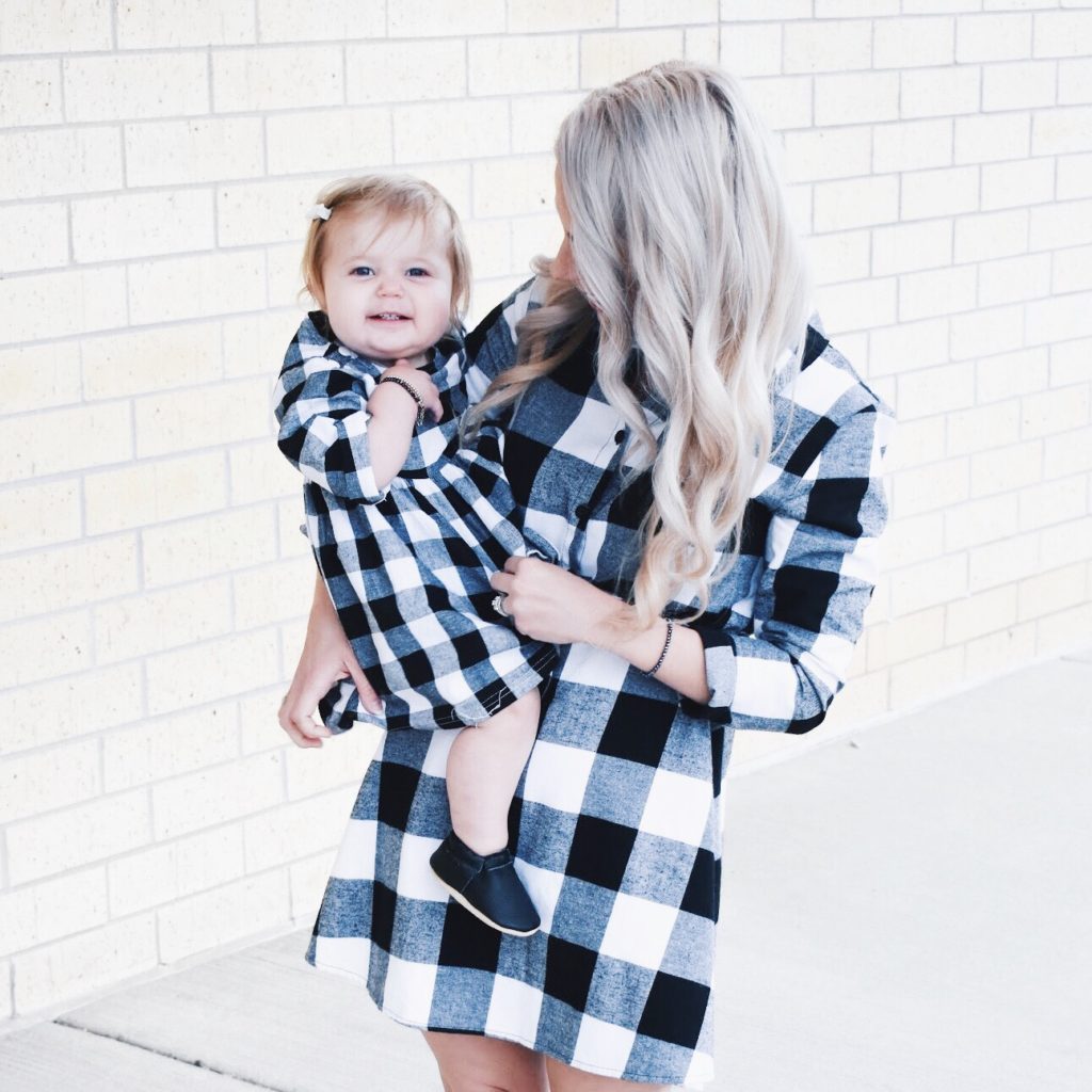 mom and baby twinning dress