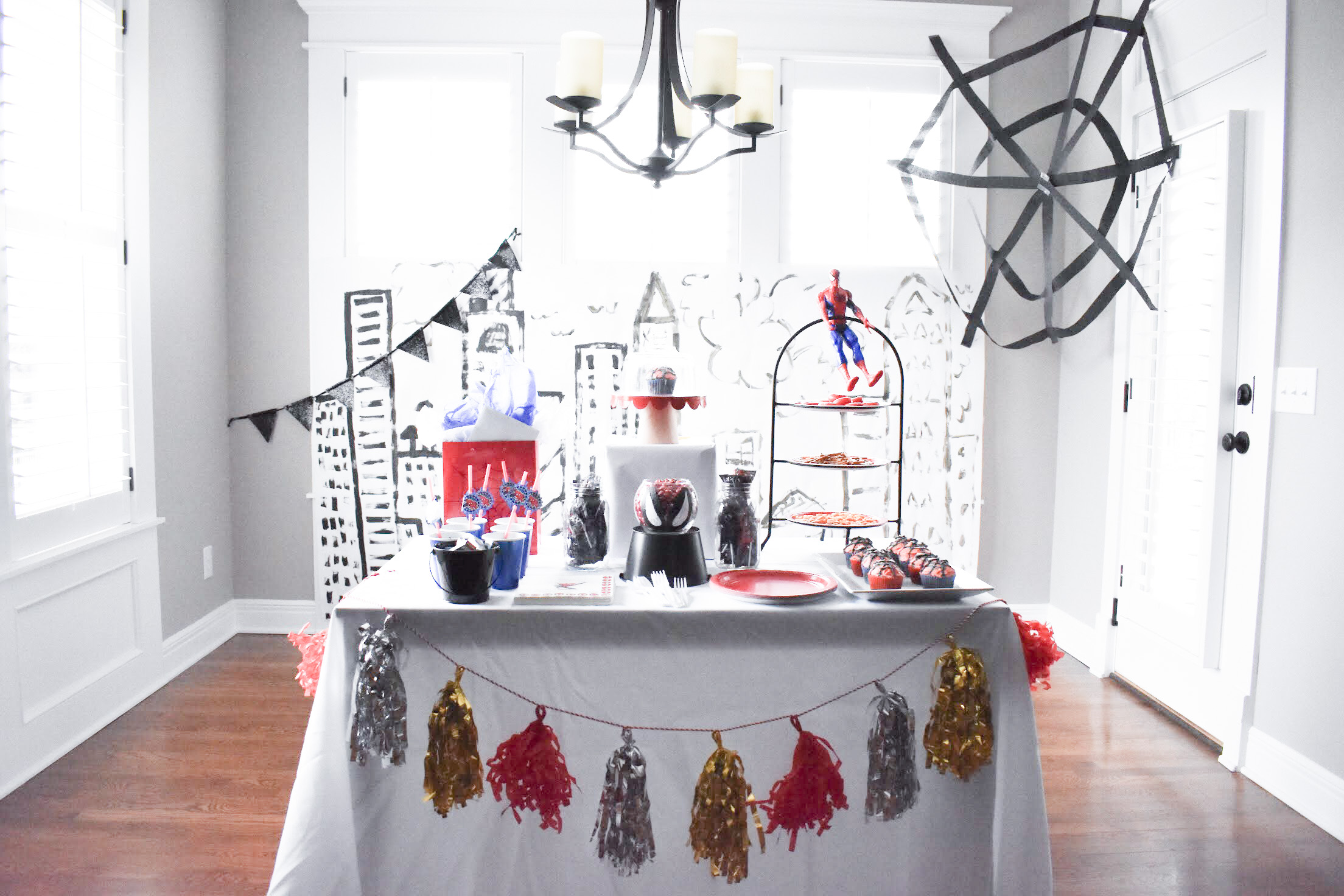 Spiderman Birthday Theme Decor