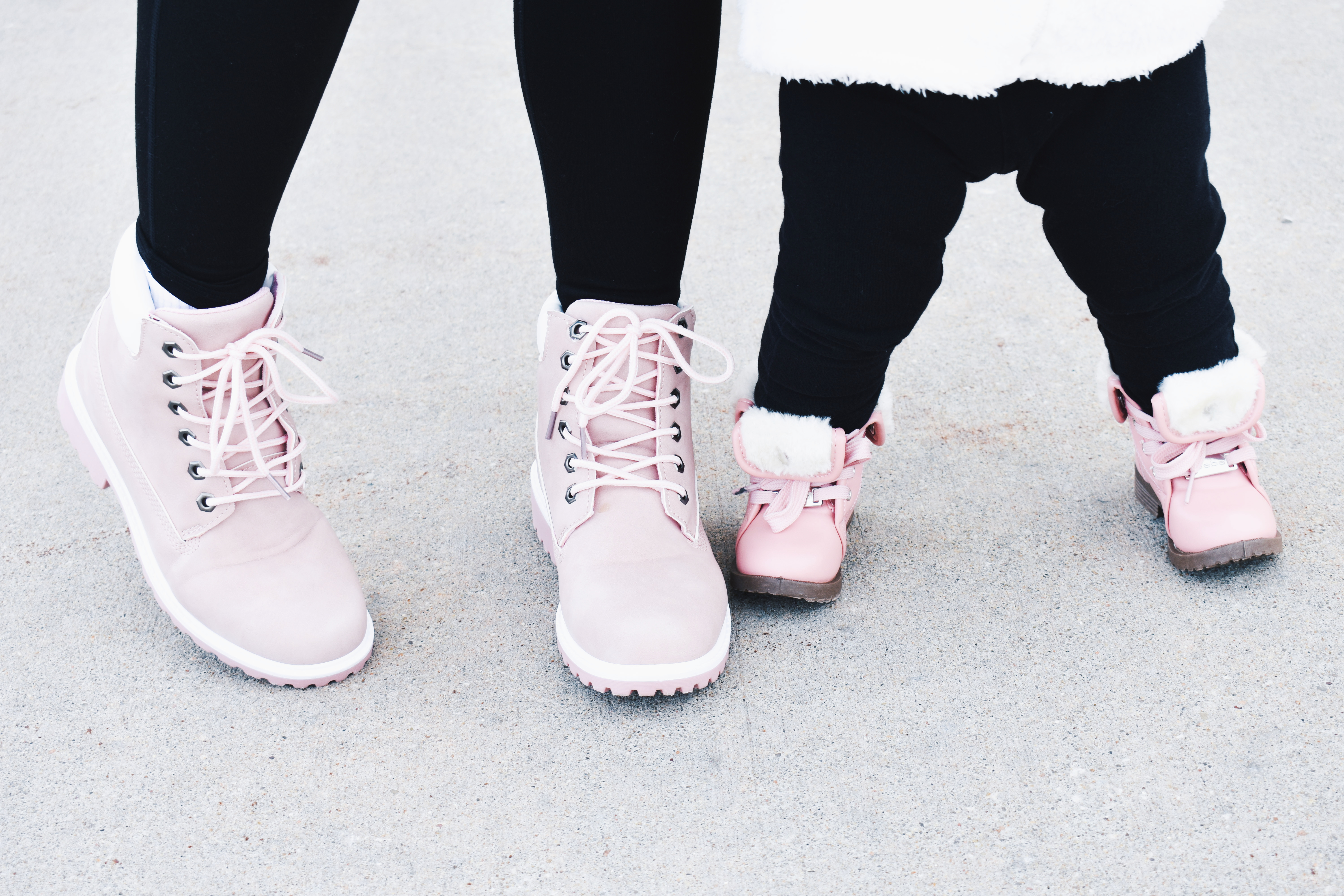 Mom and Daughter Matching Winter Outfits - Get inspo for the perfect mommy and daughter matching outfits for winter! These cozy white sherpa jackets will keep mom and baby girl warm this winter, and the matching mother daughter pink boots are to die for! Top it off with matching mommy and me pom beanie hats and you'll be the most stylish duo in town! #MommyandMe #MomandMe #LTKFamily #LTKKids