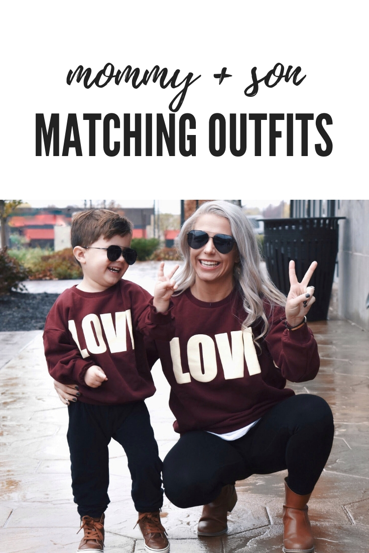 Mother Son Matching Outfits - Twinning Outfits for Boy Moms! You won't believe the cuteness! Try these cute matching outfits for mommy and son for your next adventure with your little man! Blogger Tricia Nibarger of COVET by tricia showcases stylish boy mom matching outfits with her son. Plus, an exclusive discount code to save on PatPat matching outfits! #Twinning #BoyMom #FashionBlogger #MommyandMe