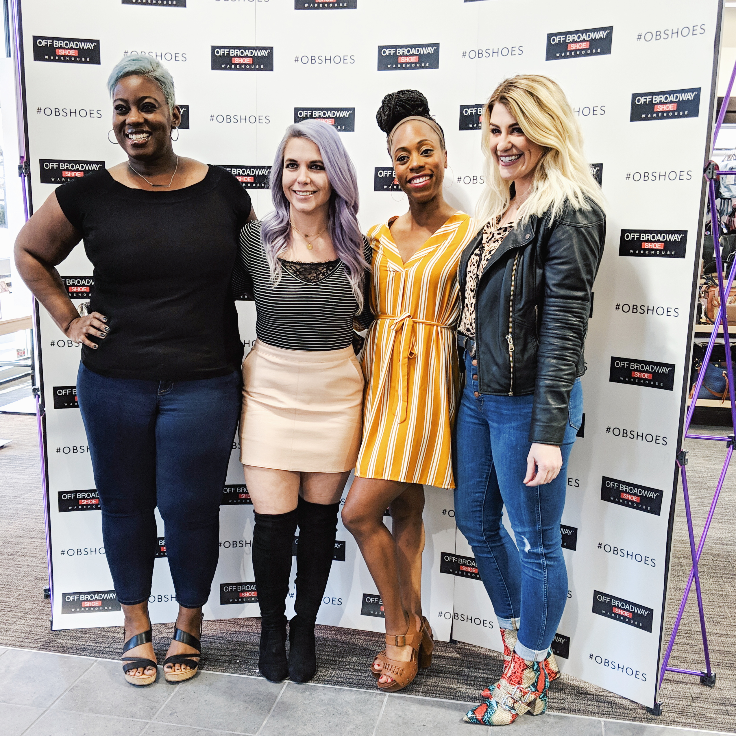 Cute Shoes for Spring 2019 - Where to find the best cute shoes for spring 2019! Kansas City fashion blogger Tricia Nibarger of COVET by tricia showcases the shoe selection at Off Broadway Shoes at Legends Outlets in Kansas City. (ad) Strappy nude sandals are paired with a pink leather mini skirt, black bodysuit, and cute bralette. #obshoes #fashion #style #fashionista #styleinspo