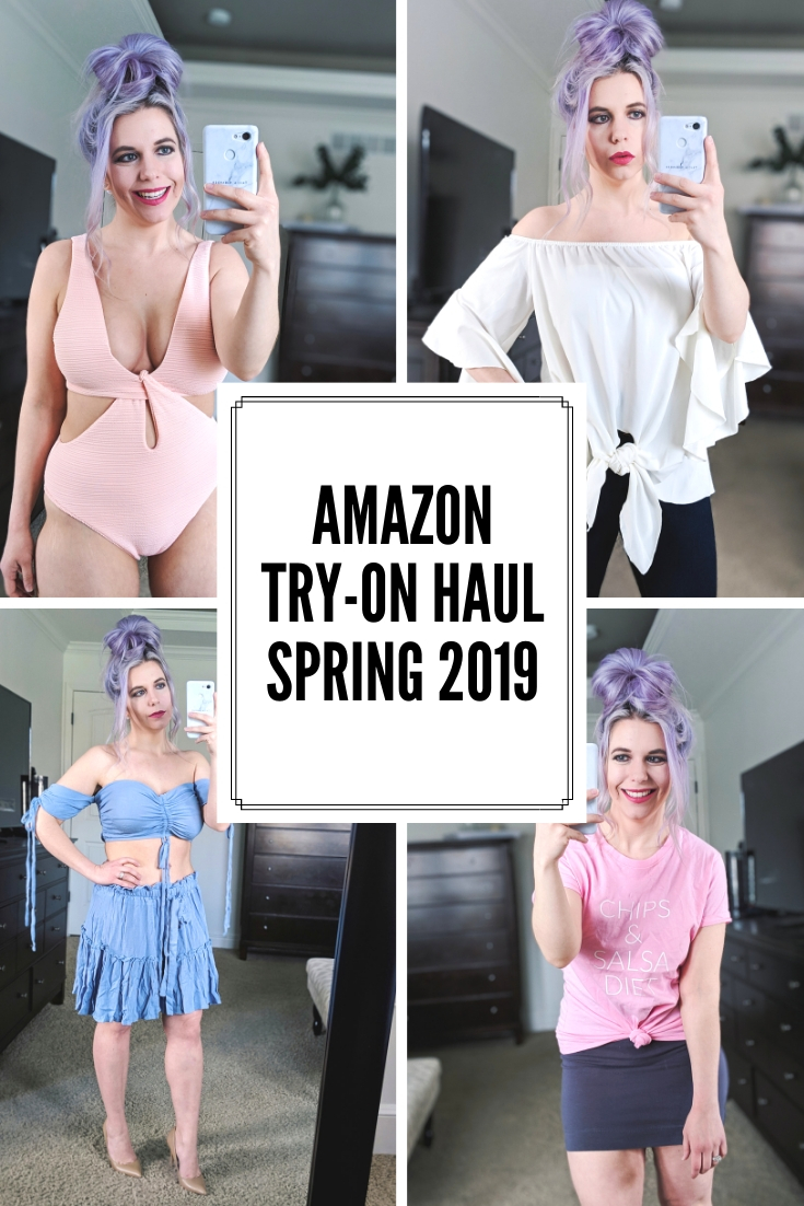 Amazon Try On Haul April 2019: Spring 2019 Amazon try-on haul by petite fashion blogger Tricia Nibarger of COVET by tricia. Amazon try-on session featuring some of the top Amazon finds for 2019. #petitefashion #petitestyle #amazonfinds #tryonhaul 