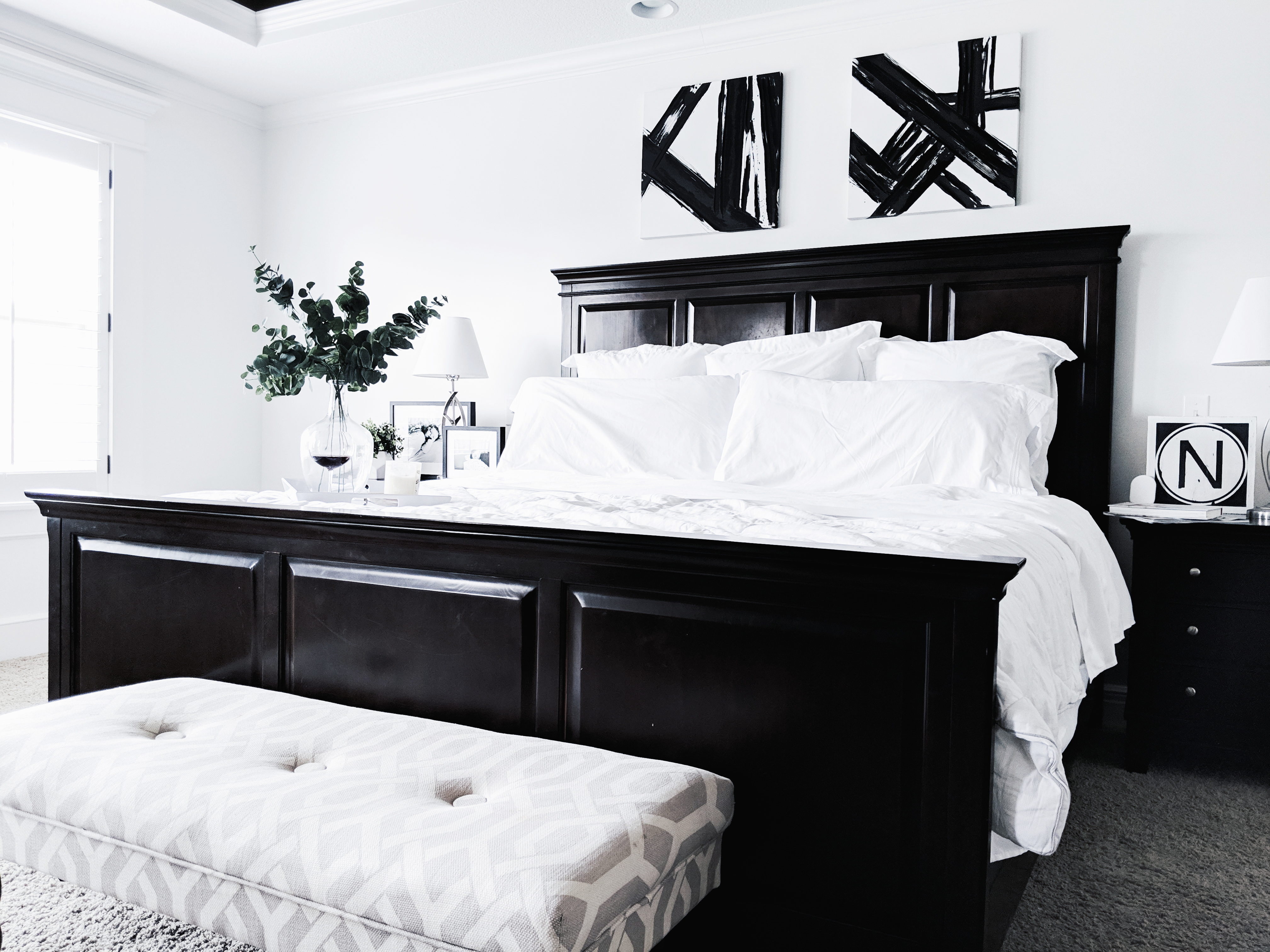 Black And White Accent Wall