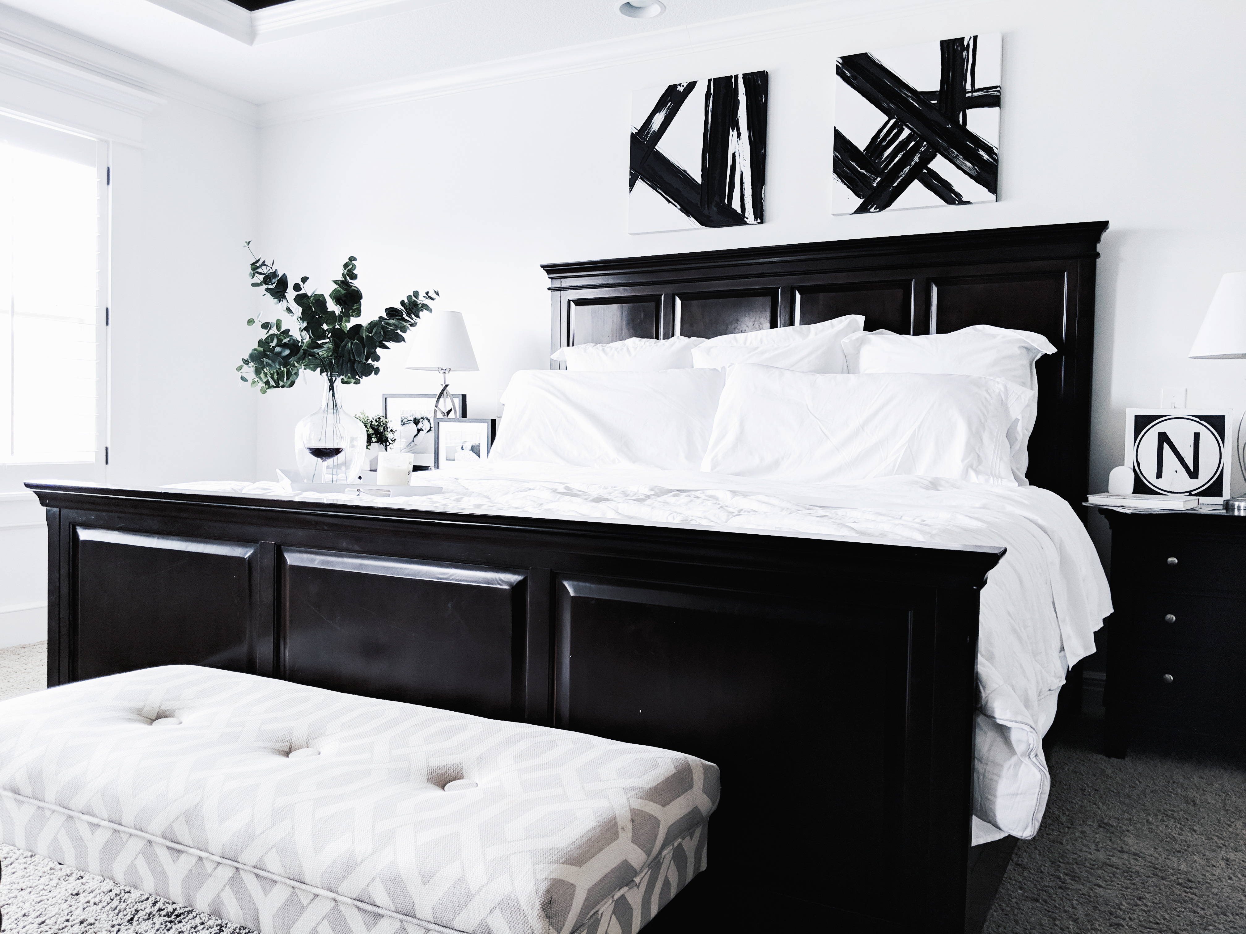  Black  and White  Master  Bedroom  Ideas  COVET by tricia