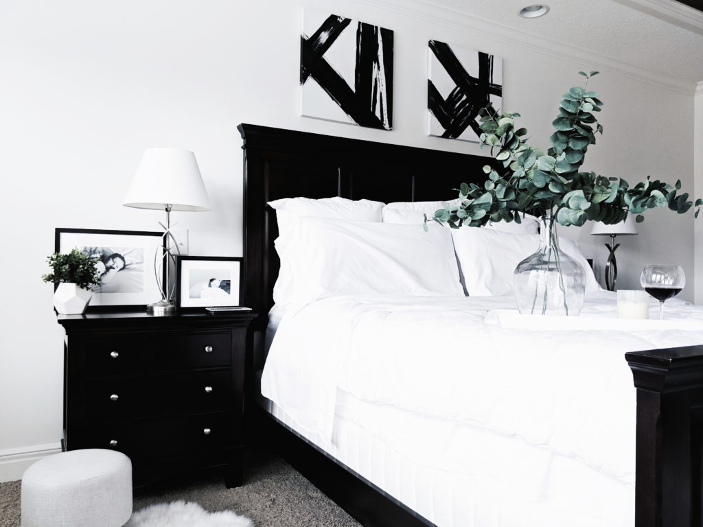 Black and White Master Bedroom Ideas • COVET by tricia