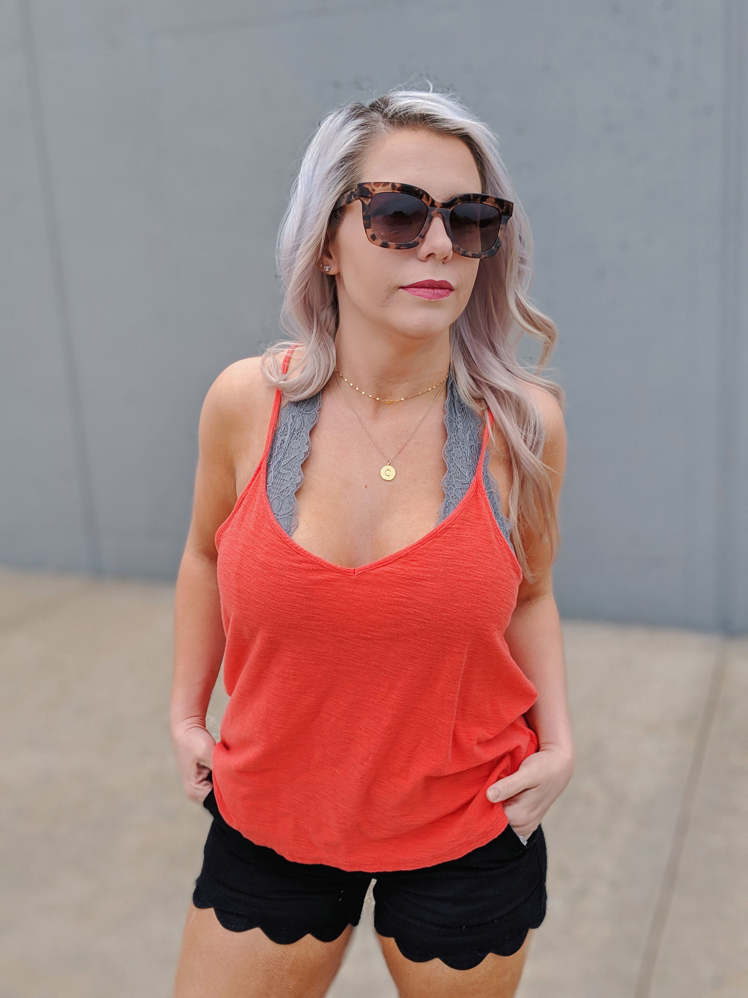 Halter Bralette Outfit Ideas: Halter bralette outfits perfect for all seasons! Fashion blogger Tricia Nibarger of COVET by tricia showcases halter bralette outfit ideas for spring, summer, fall, and winter. Cute halter bralette outfits, what to wear with a halter bralette. #liketkit #bralette #womensfashion 