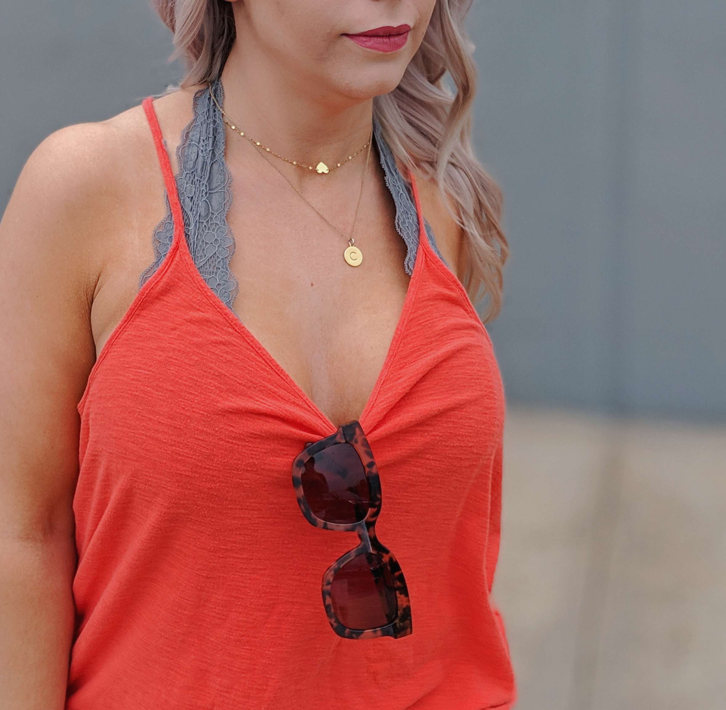 Halter Bralette Outfit Ideas: Halter bralette outfits perfect for all seasons! Fashion blogger Tricia Nibarger of COVET by tricia showcases halter bralette outfit ideas for spring, summer, fall, and winter. Cute halter bralette outfits, what to wear with a halter bralette. #liketkit #bralette #womensfashion 
