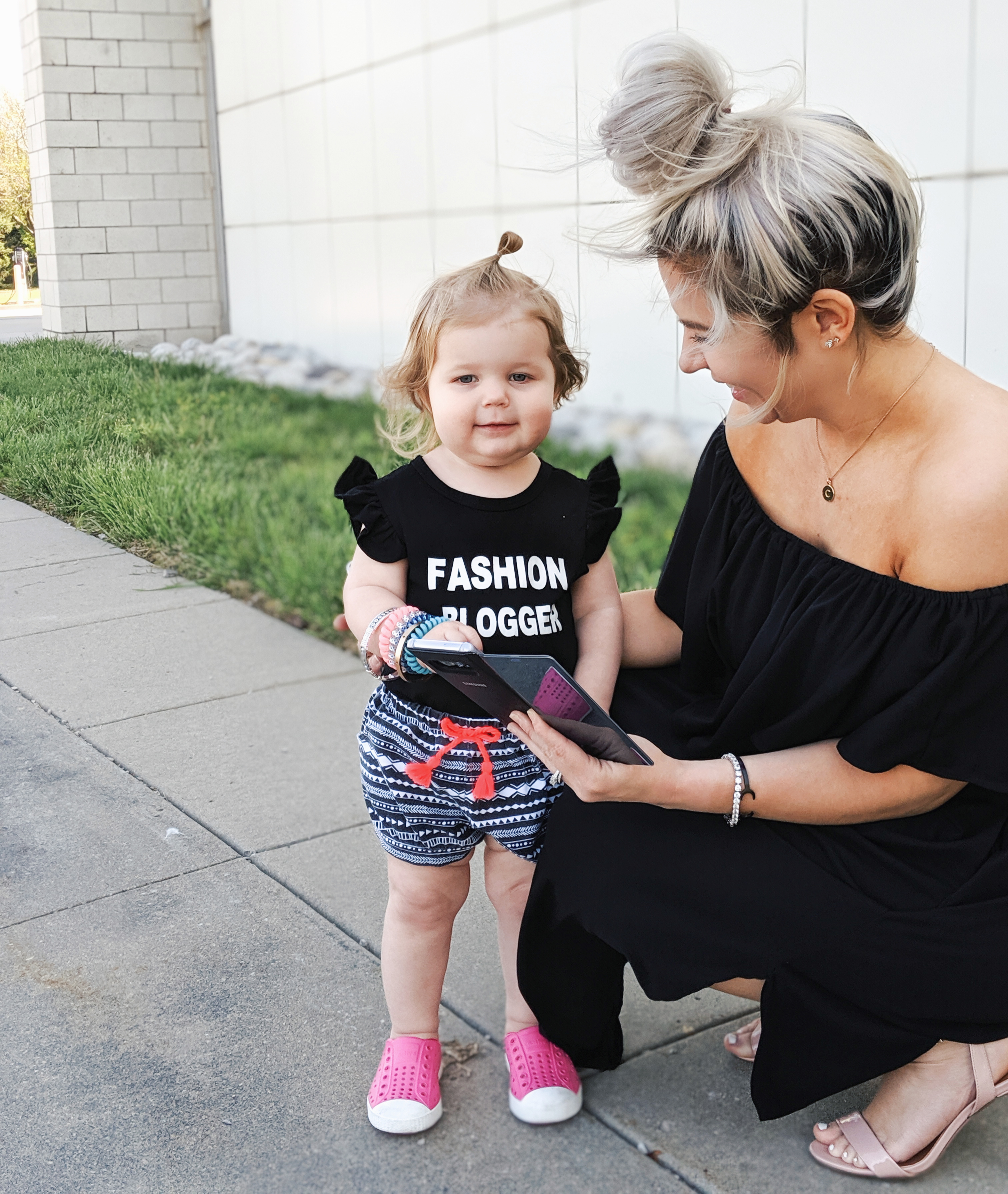 Mom and Daughter on Phone