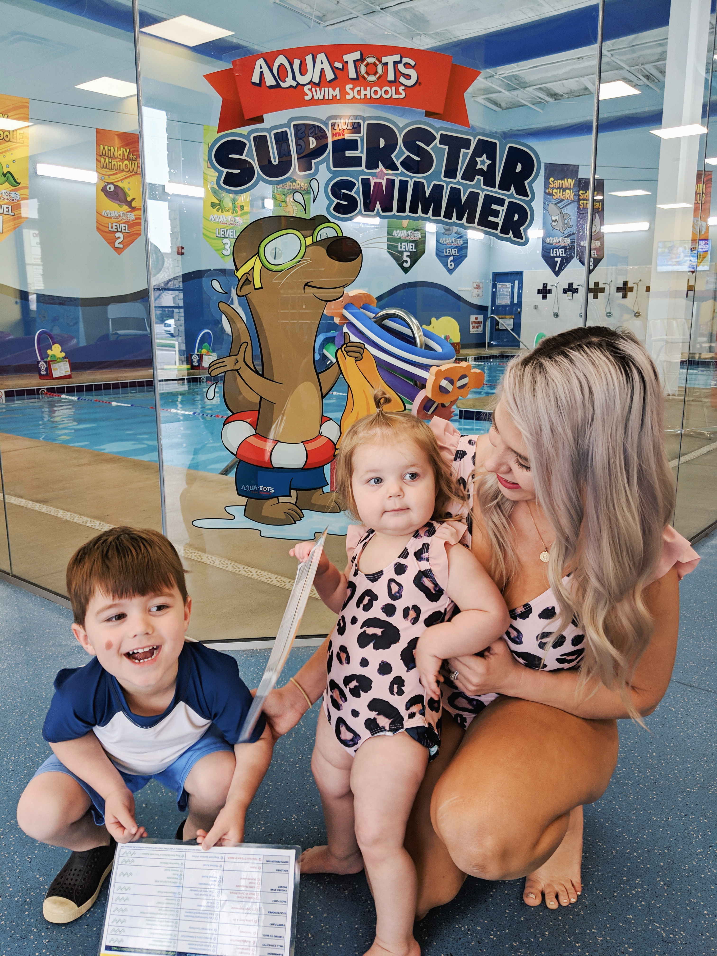 Water Safety Tips for Toddlers: May is National Drowning Prevention Month, so it's time to review water safety tips! Blogger shares water safety tips for toddlers learned from swim lessons at Aqua-Tots Swim Schools in Olathe, Kansas. #swimming #swimlessons #watersafety #toddlers 