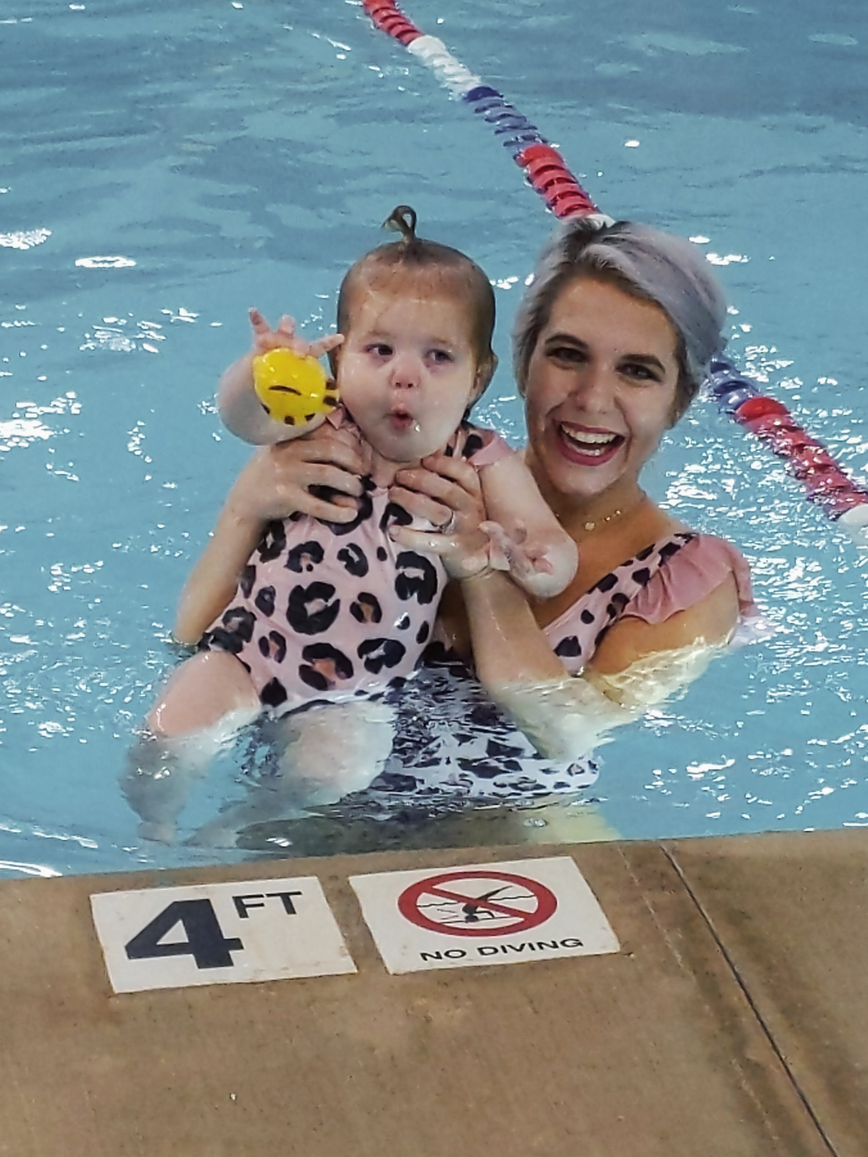 Water Safety Tips for Toddlers: May is National Drowning Prevention Month, so it's time to review water safety tips! Blogger shares water safety tips for toddlers learned from swim lessons at Aqua-Tots Swim Schools in Olathe, Kansas. #swimming #swimlessons #watersafety #toddlers