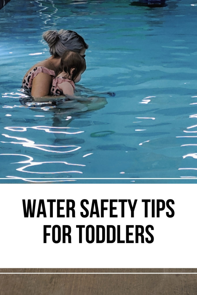 Water Safety Tips for Toddlers: May is National Drowning Prevention Month, so it's time to review water safety tips! Blogger shares water safety tips for toddlers learned from swim lessons at Aqua-Tots Swim Schools in Olathe, Kansas. #swimming #swimlessons #watersafety #toddlers