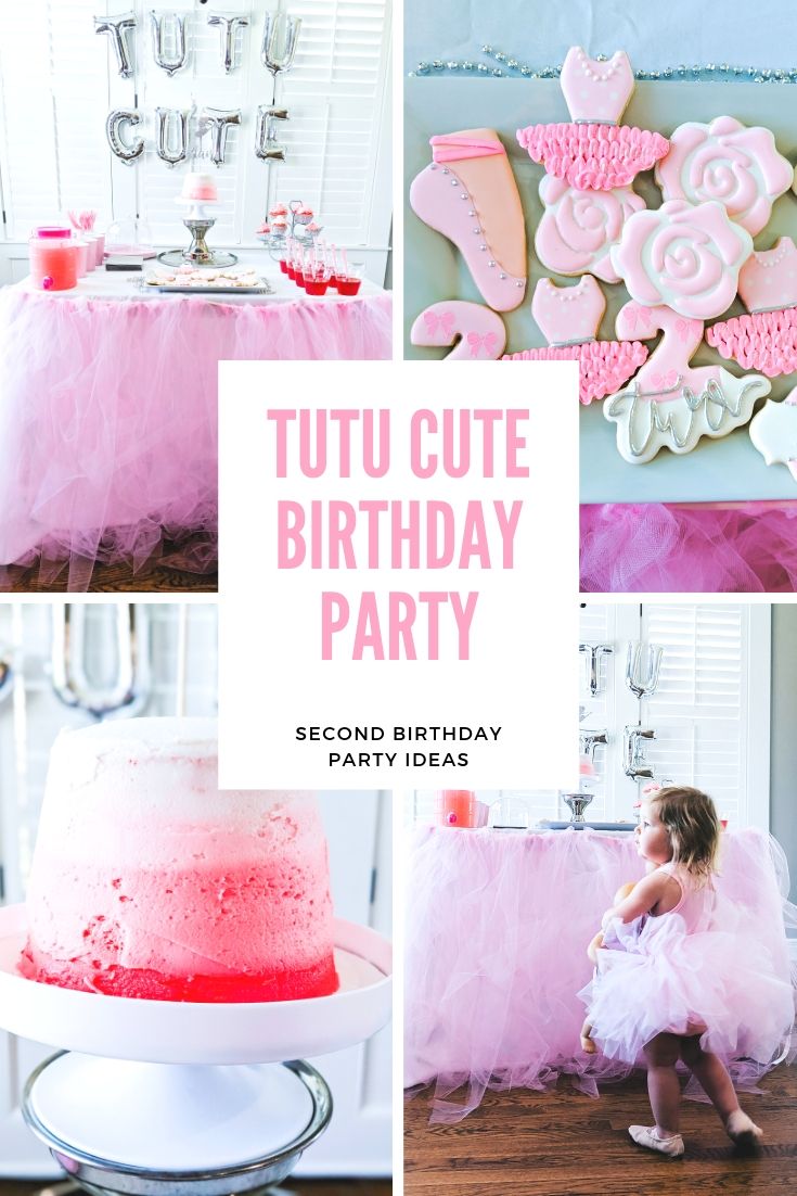 Tutu Cute Birthday Party - 2nd Birthday Party Ideas for Girls. This tutu cute party is perfect for your little dancer! Birthday party ideas for 2 year olds, pink birthday party, little girl birthday party. Two two cute. #tutucute #partyideas #2ndbirthday 