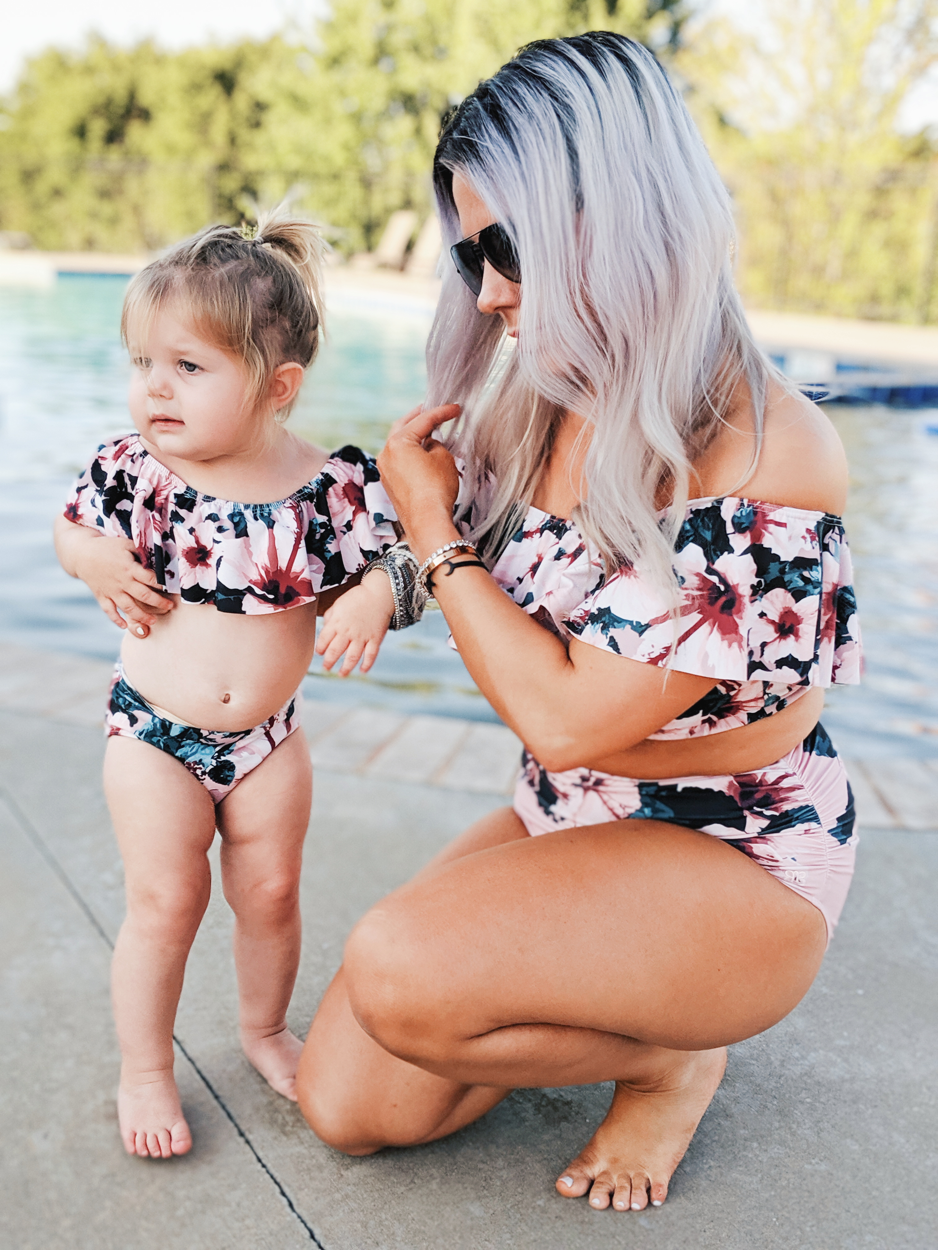 Loved this mama's honest Albion Fit swimsuit reviews! If you're debating if Albion Fit swimsuits are worth it, read this review of cute mommy and me swimsuits from Albion Fit! #mommyandme #twinning #girlmom 