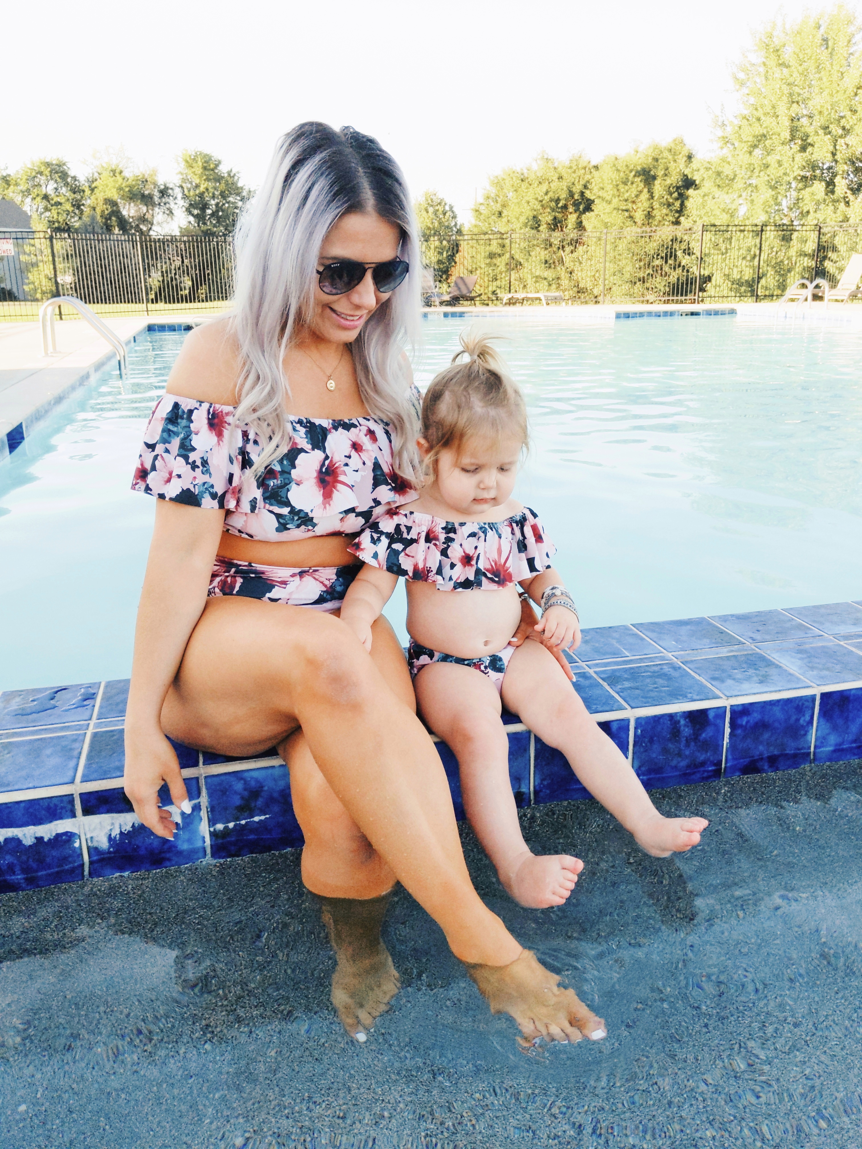 Loved this mama's honest Albion Fit swimsuit reviews! If you're debating if Albion Fit swimsuits are worth it, read this review of cute mommy and me swimsuits from Albion Fit! #mommyandme #twinning #girlmom