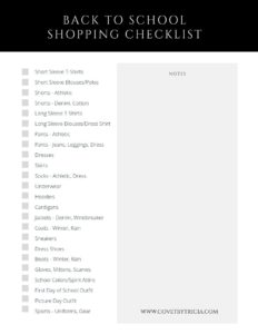Back to School Clothes Shopping List • COVET by tricia