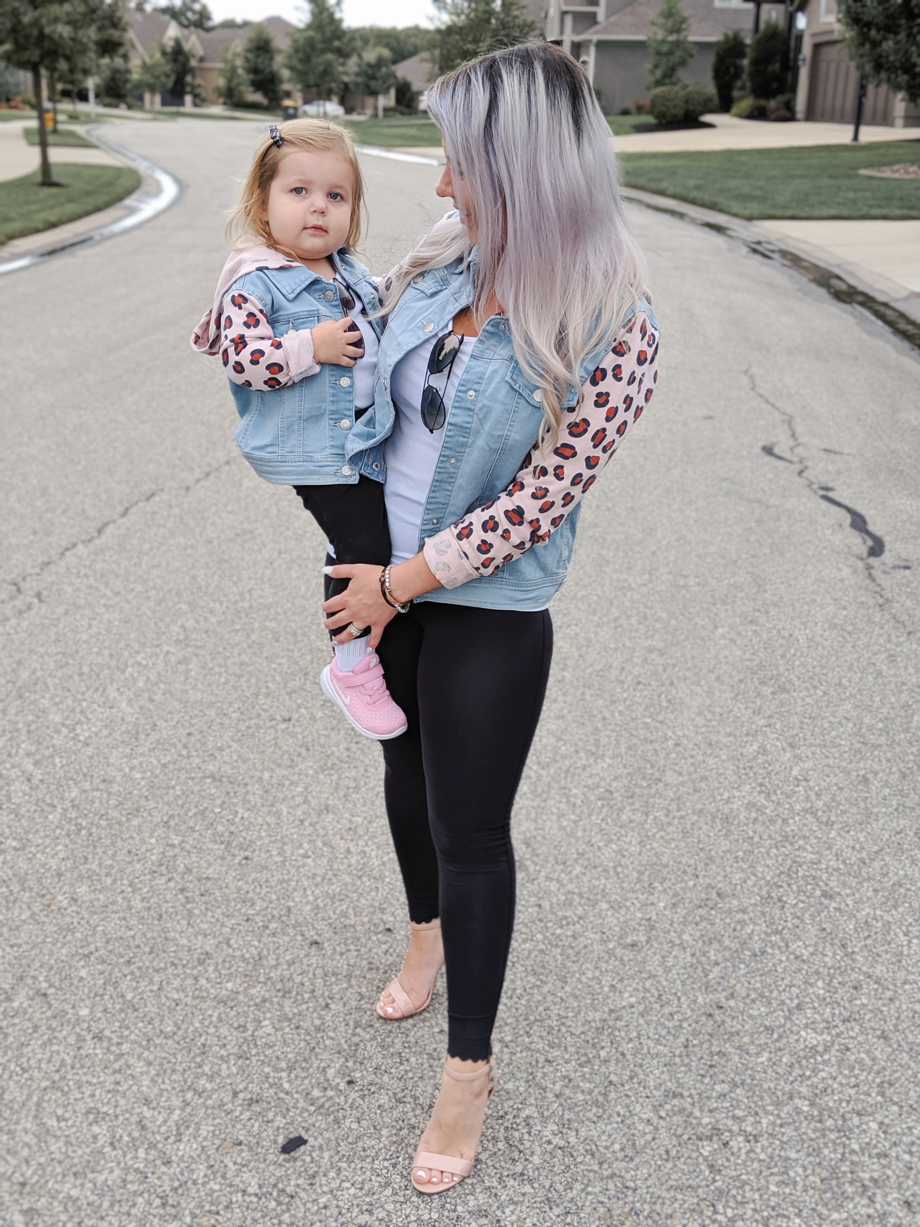 Mommy and Me Outfits, Mommy and Me Jackets, Target clothes, Target fashion, Mommy and Me outfits from Target, leopard print mom and me, girl mom, mom and daughter photos, #targetstyle #target #leopardprint Fall Outfits 2019