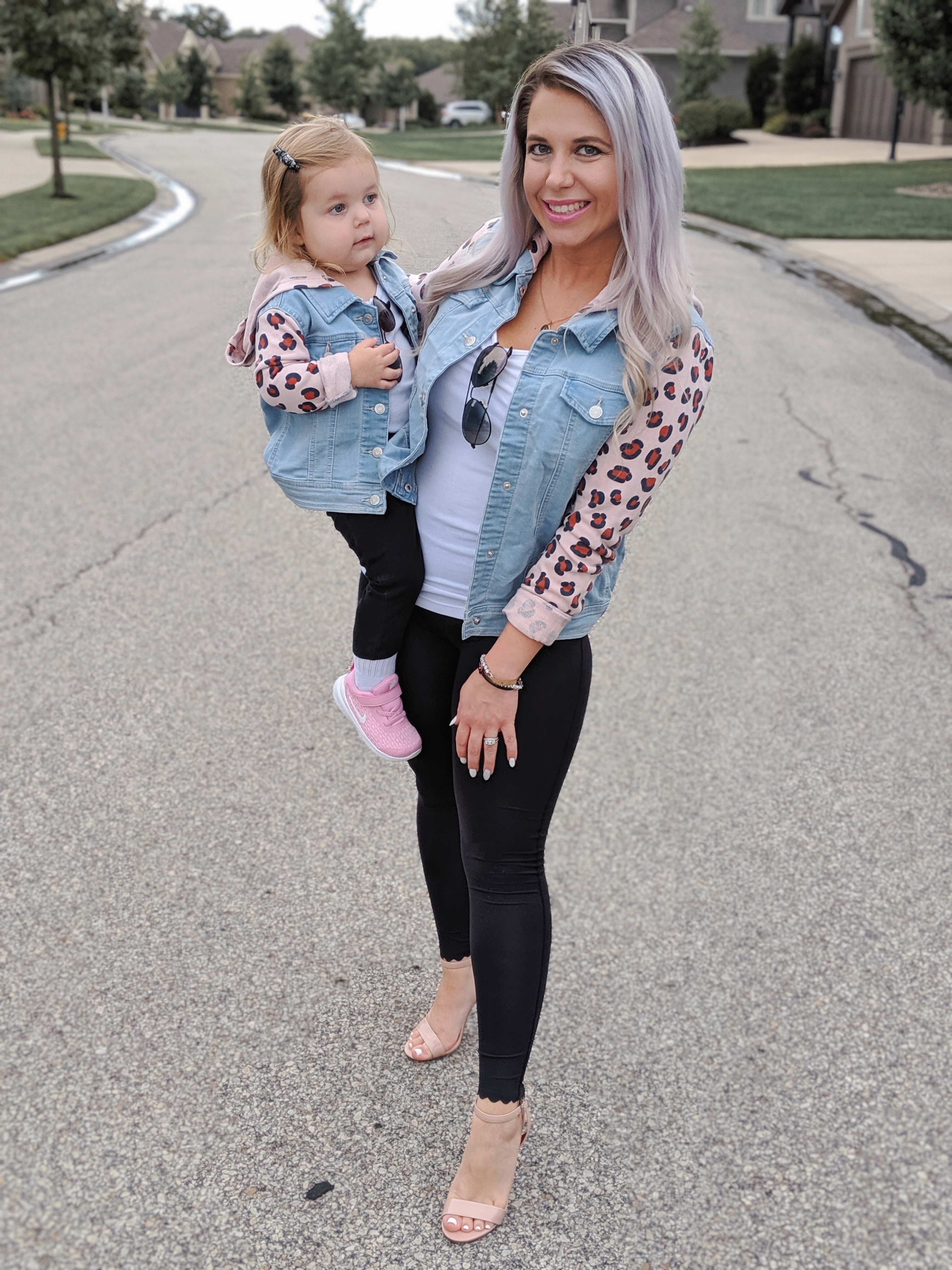 Mommy and Me Outfits, Mommy and Me Jackets, Target clothes, Target fashion, Mommy and Me outfits from Target, leopard print mom and me, girl mom, mom and daughter photos, #targetstyle #target #leopardprint Fall Outfits 2019