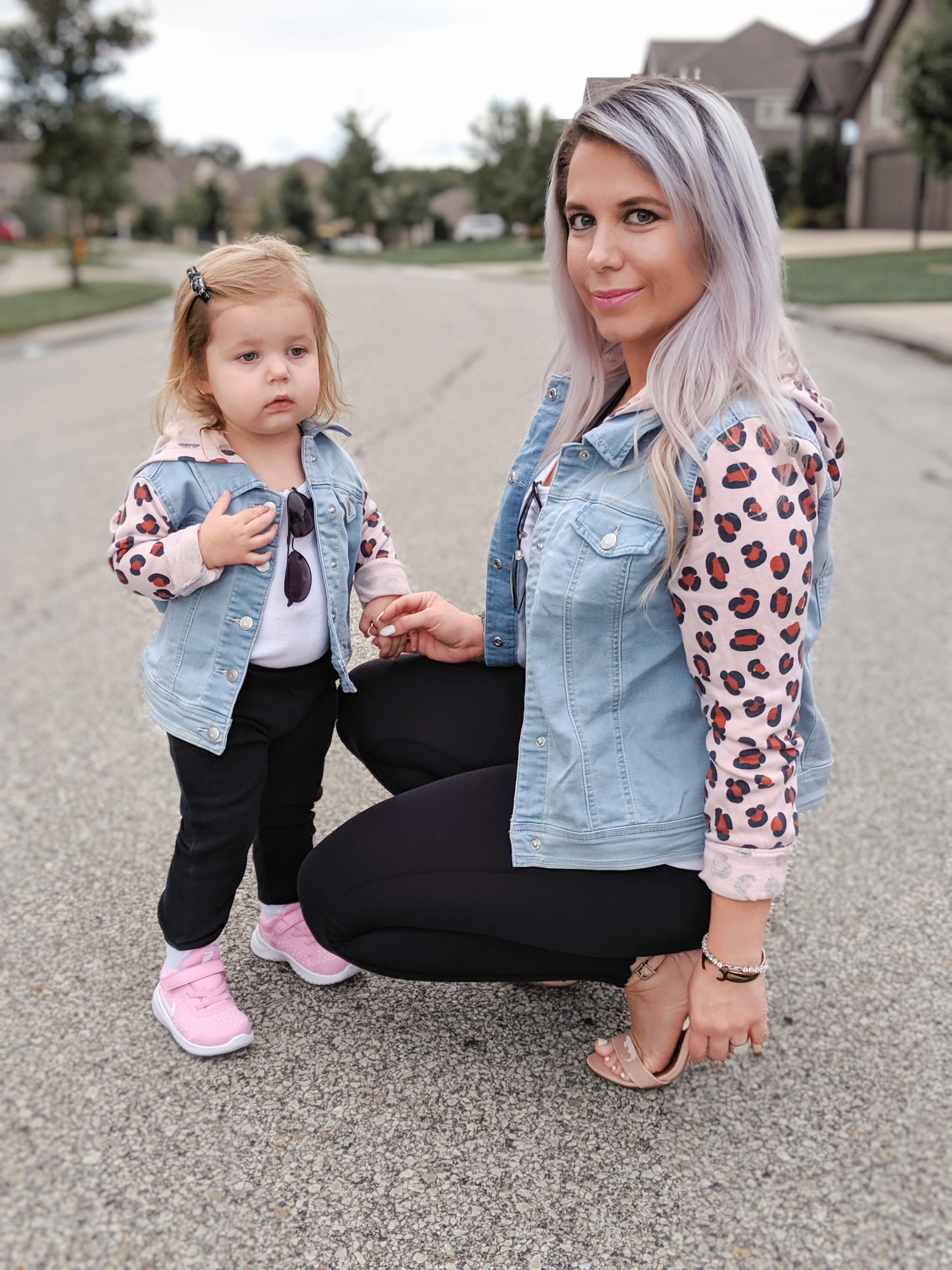 Mommy and Me Outfits, Mommy and Me Jackets, Target clothes, Target fashion, Mommy and Me outfits from Target, leopard print mom and me, girl mom, mom and daughter photos, #targetstyle #target #leopardprint Fall Outfits 2019