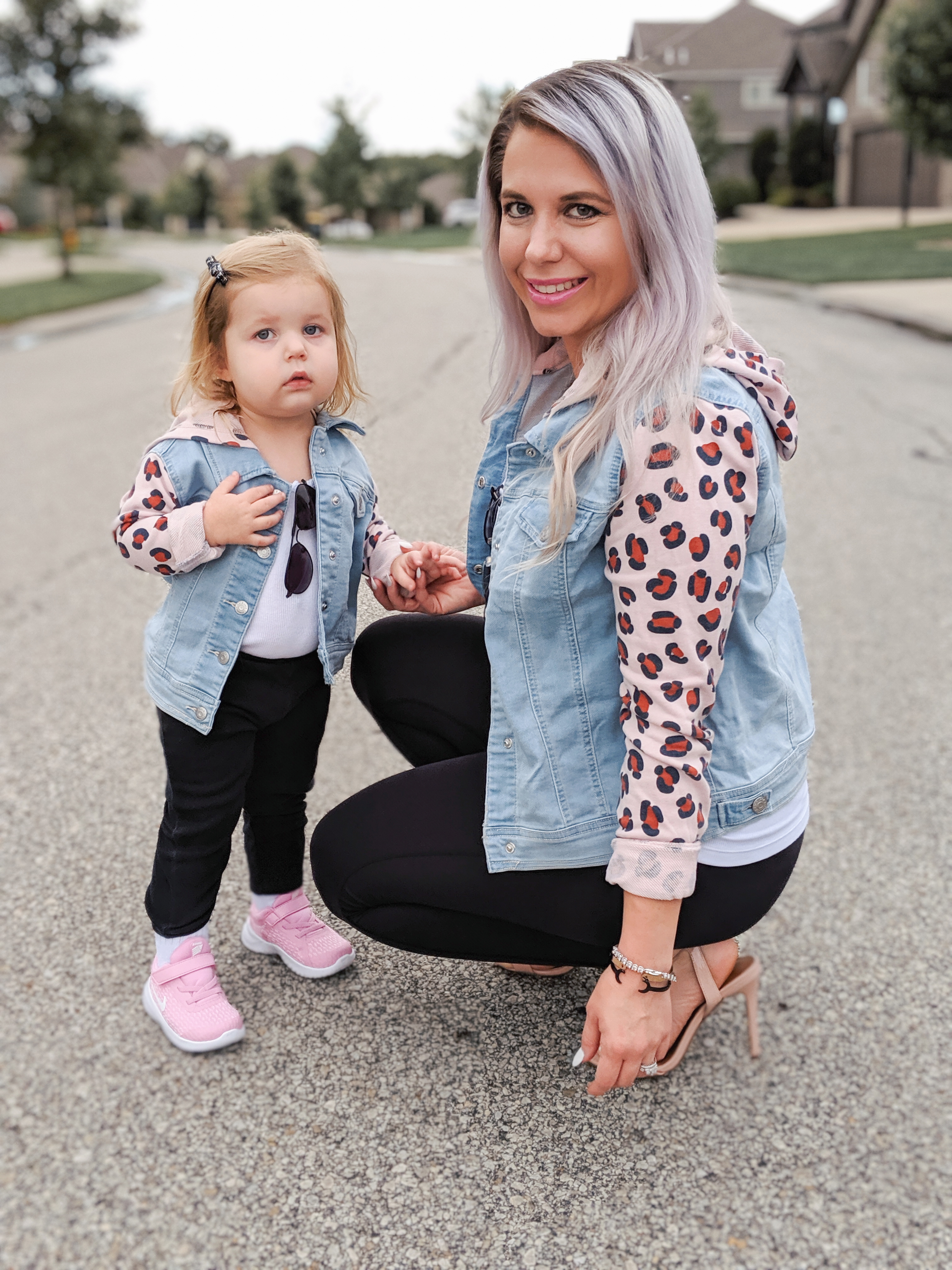 Mommy and Me Outfits, Mommy and Me Jackets, Target clothes, Target fashion, Mommy and Me outfits from Target, leopard print mom and me, girl mom, mom and daughter photos, #targetstyle #target #leopardprint Fall Outfits 2019