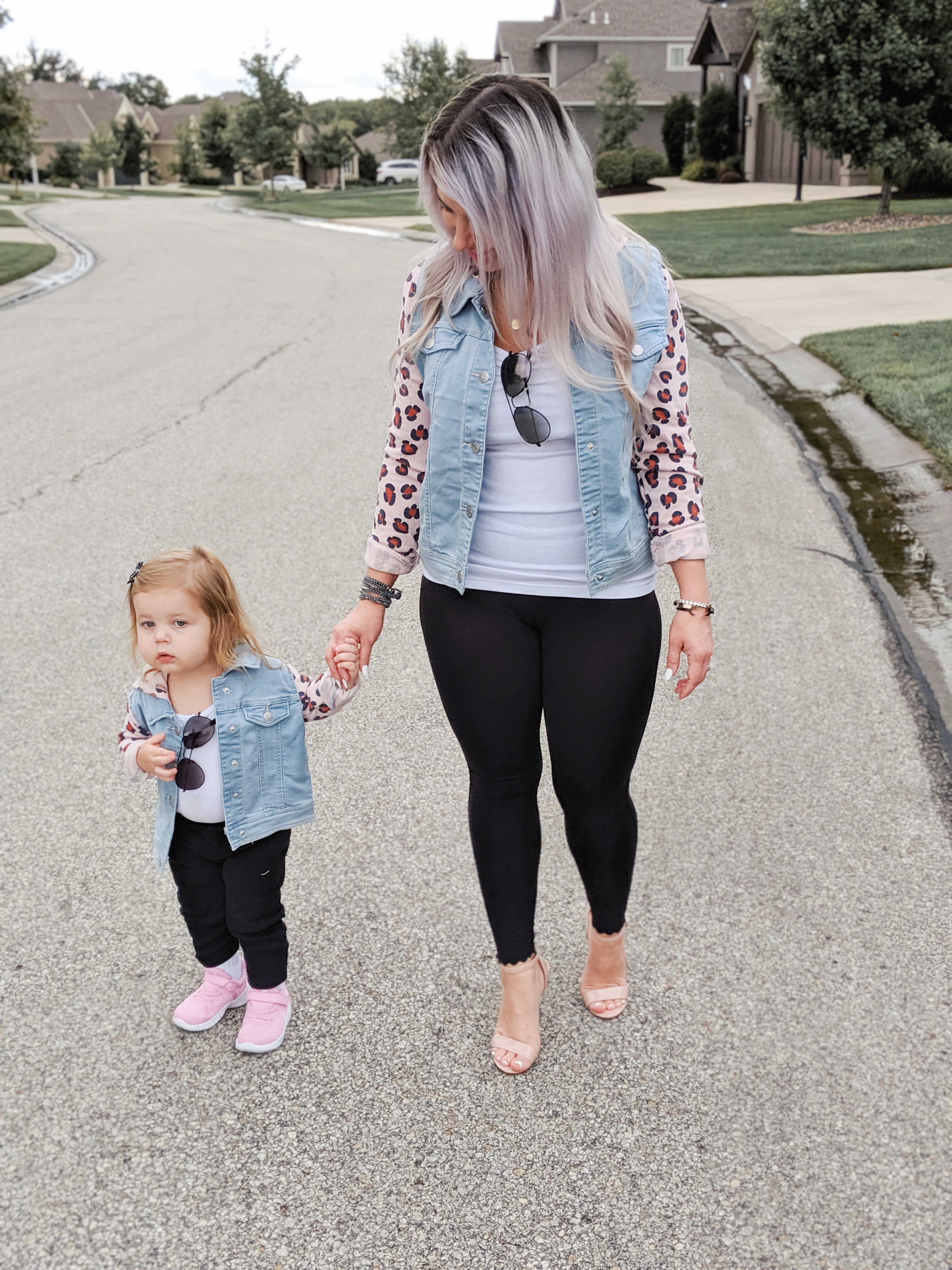 Mommy and Me Outfits, Mommy and Me Jackets, Target clothes, Target fashion, Mommy and Me outfits from Target, leopard print mom and me, girl mom, mom and daughter photos, #targetstyle #target #leopardprint Fall Outfits 2019