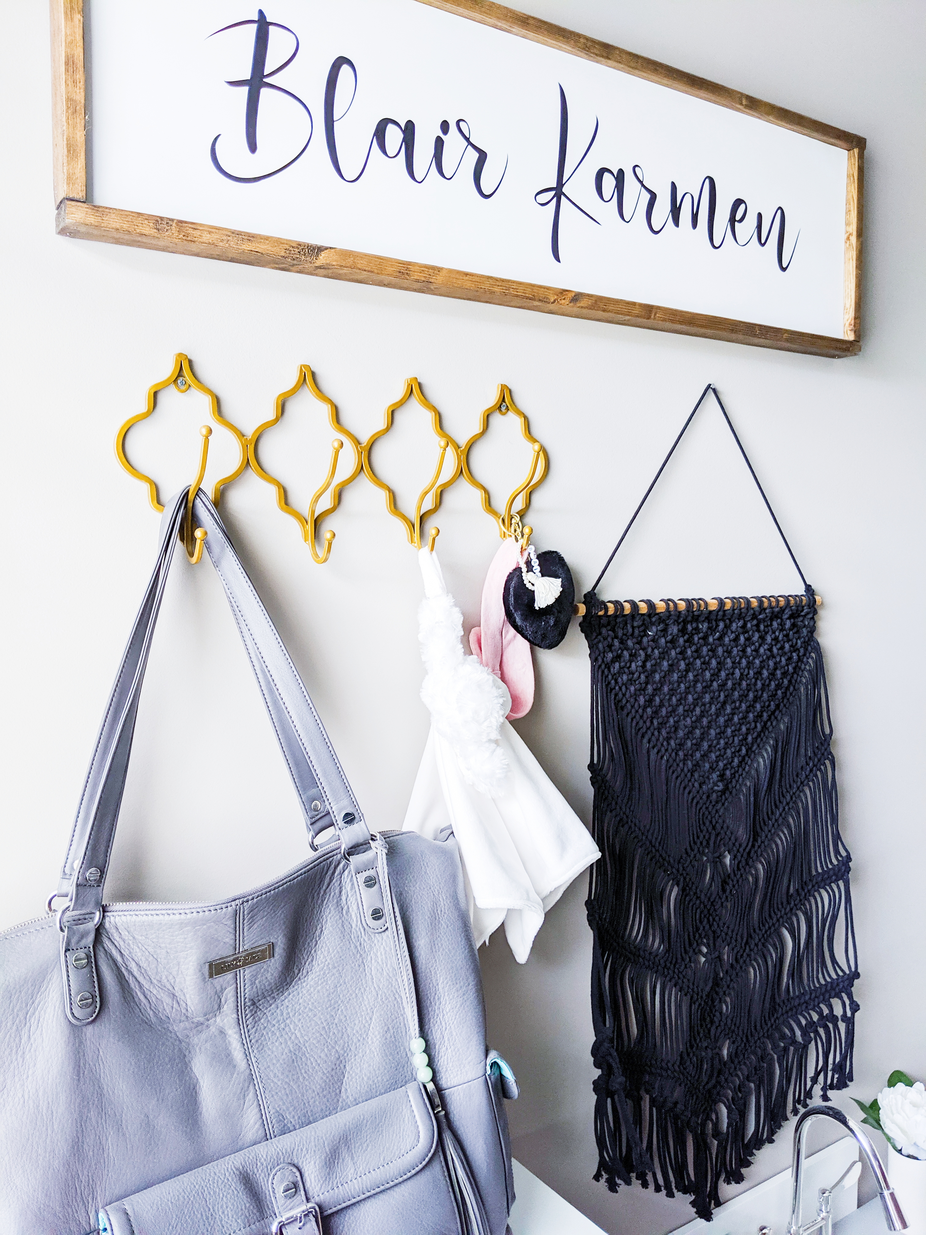 This is the cutest baby girl nursery! Exactly how I want my baby girl nursery to look. I love that it's a baby girl nursery not pink! Baby girl nursery monochrome, grey and white nursery, baby girl nursery ideas not pink. #babygirlnursery #nurserydecor #girlnursery 