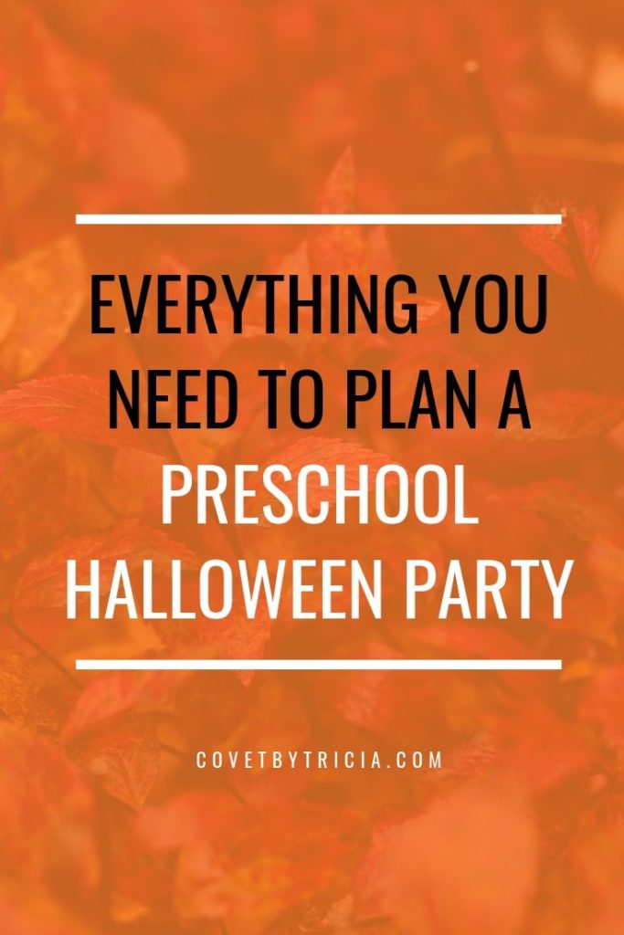 Preschool Halloween Party Plans: A full plan for a preschool Halloween party! Looking for preschool Halloween party ideas? Here's everything you need to plan a preschool Halloween party! #preschool #halloweenparty #halloween