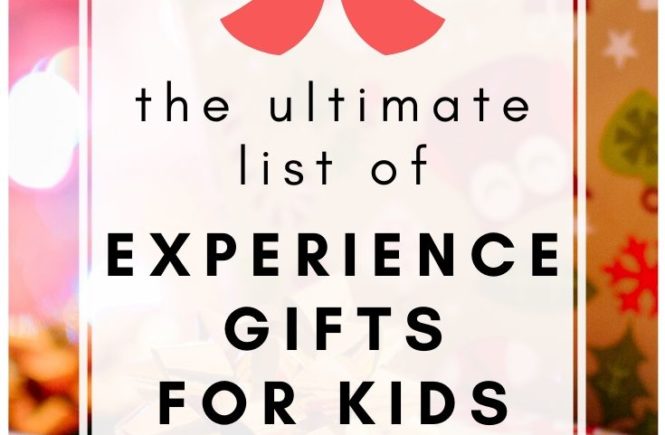 Experience Gifts for Kids - The ultimate list of experience gifts for kids! Looking for Christmas gifts that aren't toys? Clear the clutter with experience gifts for kids! #giftideas #giftsforkids #experiencegifts