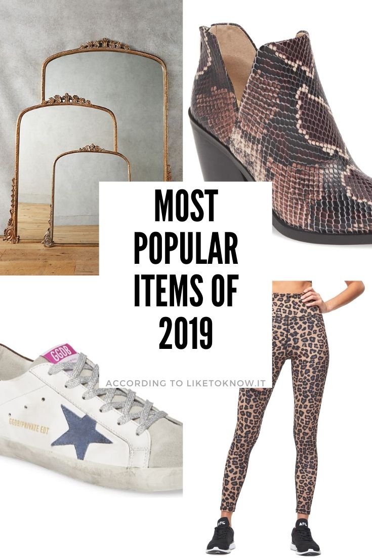 The most popular items of 2019, according to Like To Know It! Perfect for holiday gifts, Christmas gift ideas, gifts for her, gifts for hard to buy for people, and more! Don't forget to follow covetbytricia in the LIKEtoKNOW.it app for more! #liketkit #liketoknowit #christmasgifts 