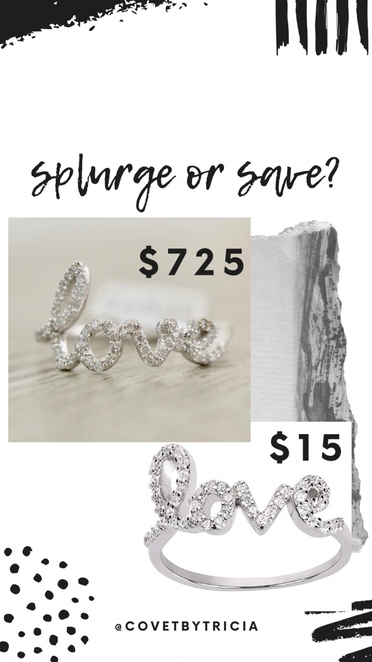 The Best Diamond Love Ring Dupes • COVET by tricia