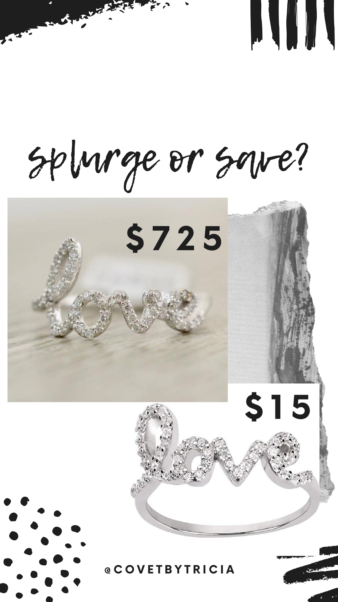 The Best Diamond Love Ring Dupes - Rounding up the best diamond love ring dupes! Love the Avanessi diamond love ring? I've found some great affordable love rings for you to choose from! #love #lovering #designerdupes #dupe 