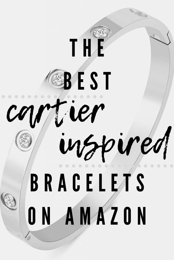 The Best Cartier Inspired Bracelets on Amazon - Looking for an inspired by Cartier love bracelet or Juste Un Clou Bracelet? Love the nail bracelet? Here are the best Cartier inspired bracelets on Amazon! Shop the look with these bracelets similar to the Cartier Love bracelet and Juste Un Clou bracelet! #designerinspired #amazonfinds 