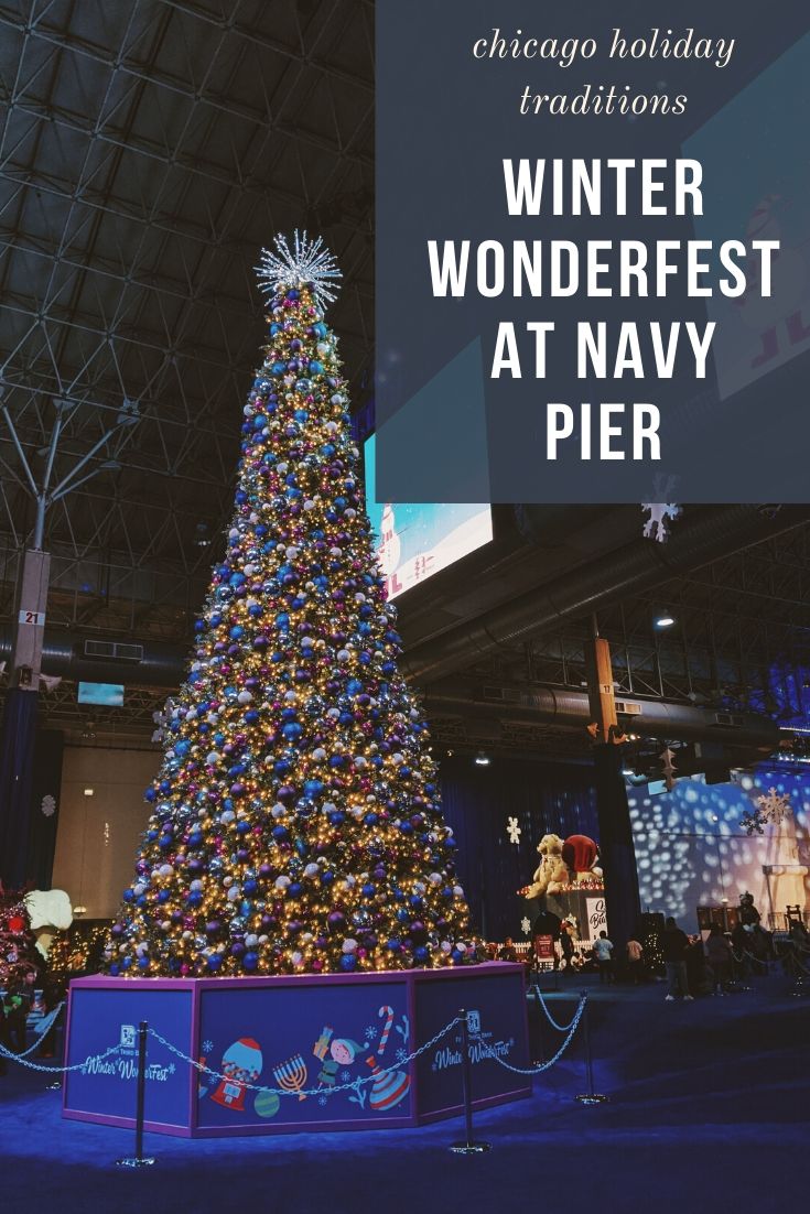 Winter Wonderfest Navy Pier - Chicago Holiday Events: Navy Pier Winter Wonderfest is one of the best family-friendly Chicago activities during the holidays! Find out the best times to go to Winter Wonderfest and sneak a peek inside the magic! #WWF19 #chicago #navypier 