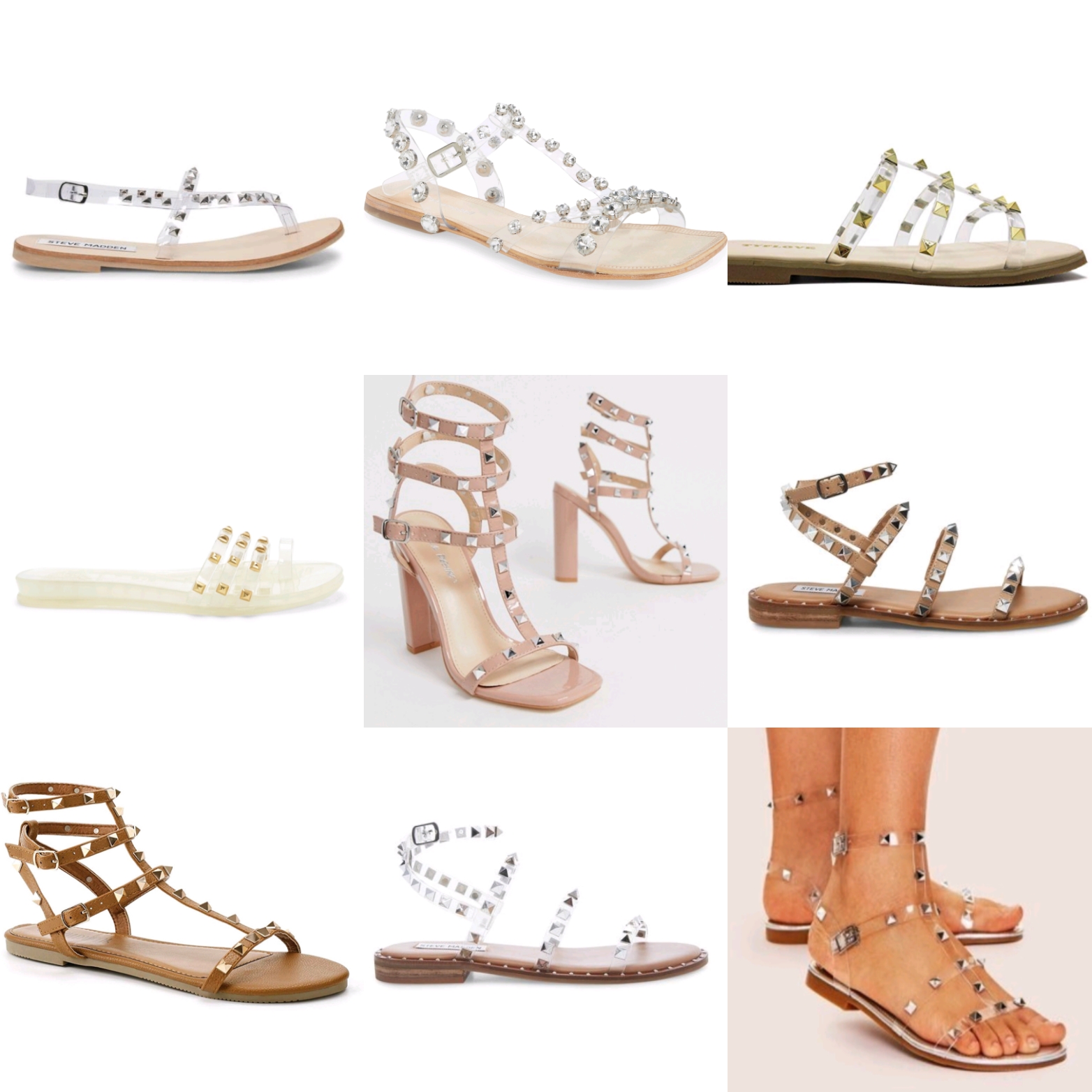 Best Studded Sandals for 2020 - We scoured the Internet for the best studded sandals in 2020! From the popular Steve Madden Travel Sandal to $10 dupe sandals, we have the perfect studded sandals for your style and budget. We're sharing the best clear studded sandals and the best nude studded sandals in this in-depth post! #sandals #summer2020 #shoes 