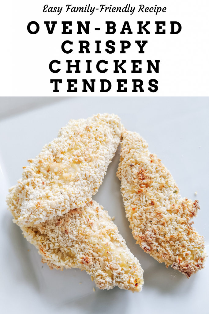 Baked Chicken Tenders with Crispy Panko Breading - This easy chicken tenders recipe with panko breading is a family favorite! The kids can even help prepare these! The panko breading makes them nice and crispy straight out of the oven, no need for frying. #chickenrecipes #chickentenders #kidfriendlyfoods